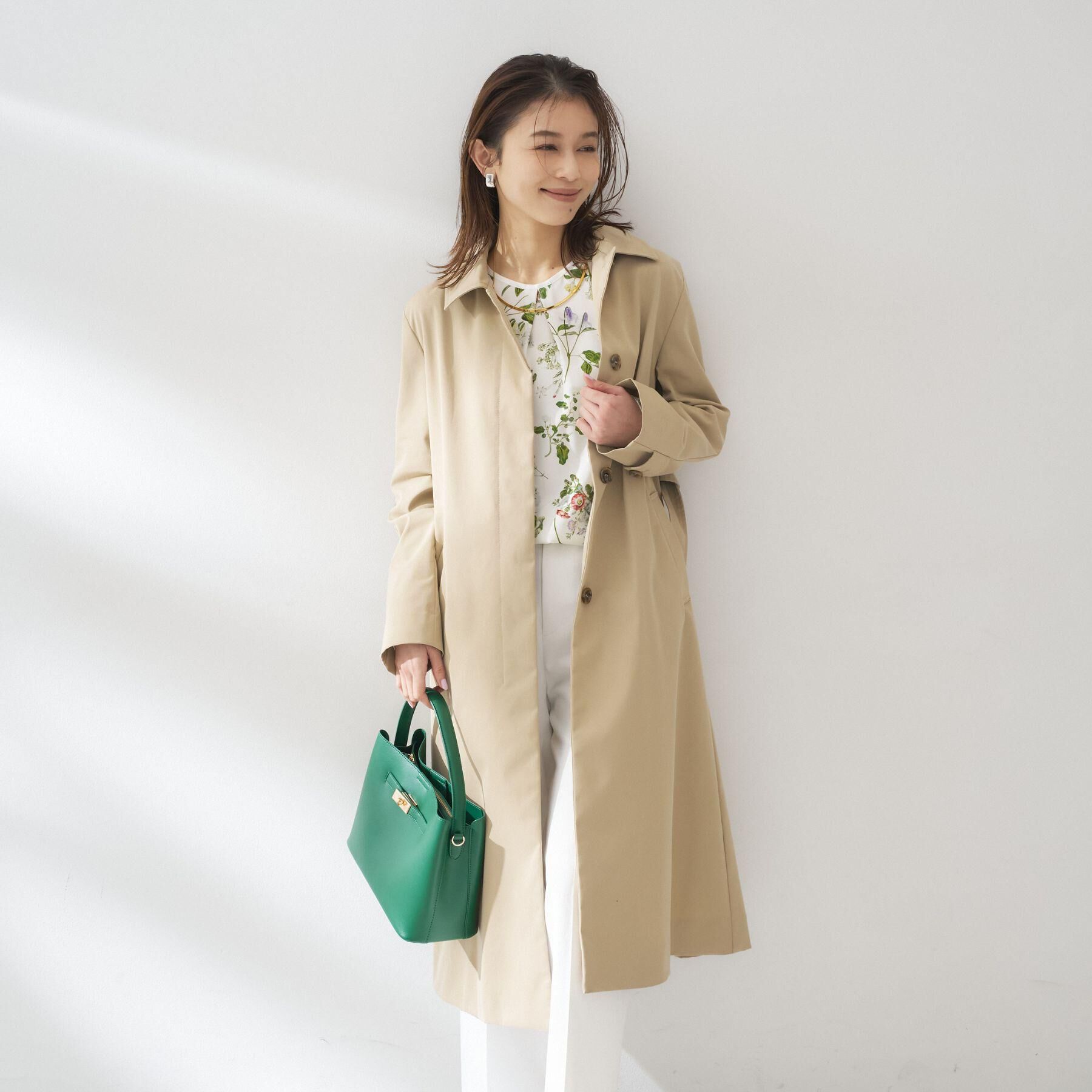 UNTITLED「【はっ水/洗える】タスランステンカラーコート」|ステンカラーコート|