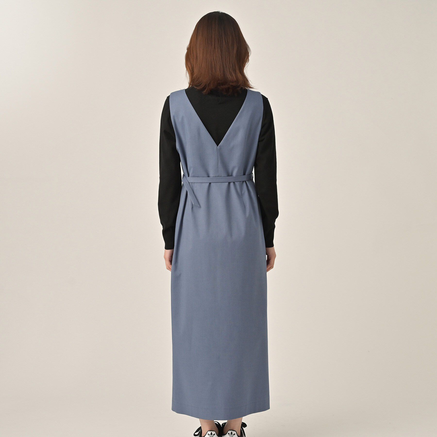 UNTITLED「スクエアネックジャンパースカート」|ワンピース|