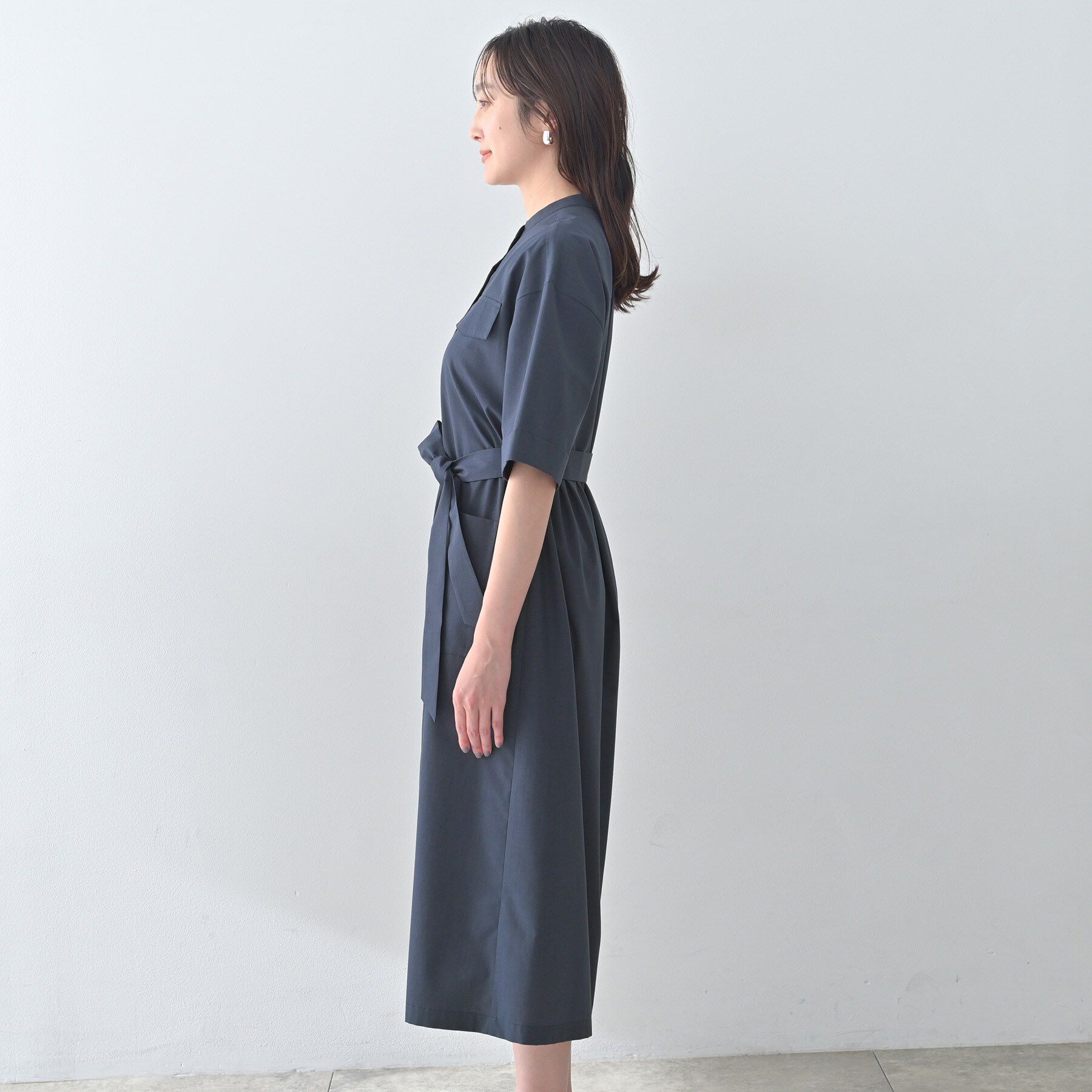 UNTITLED「シャンブレーシャツワンピース」|ワンピース|