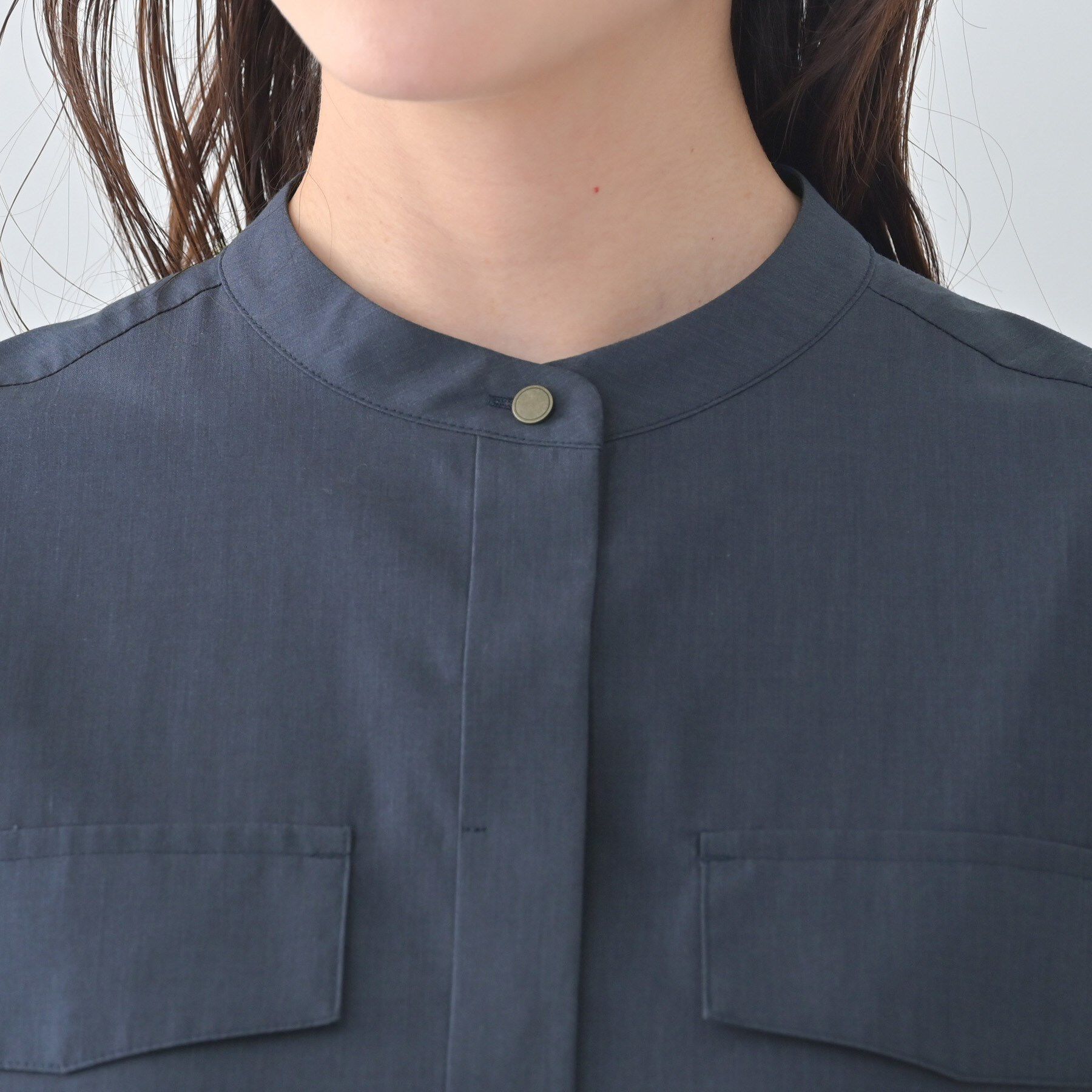 UNTITLED「シャンブレーシャツワンピース」|ワンピース|