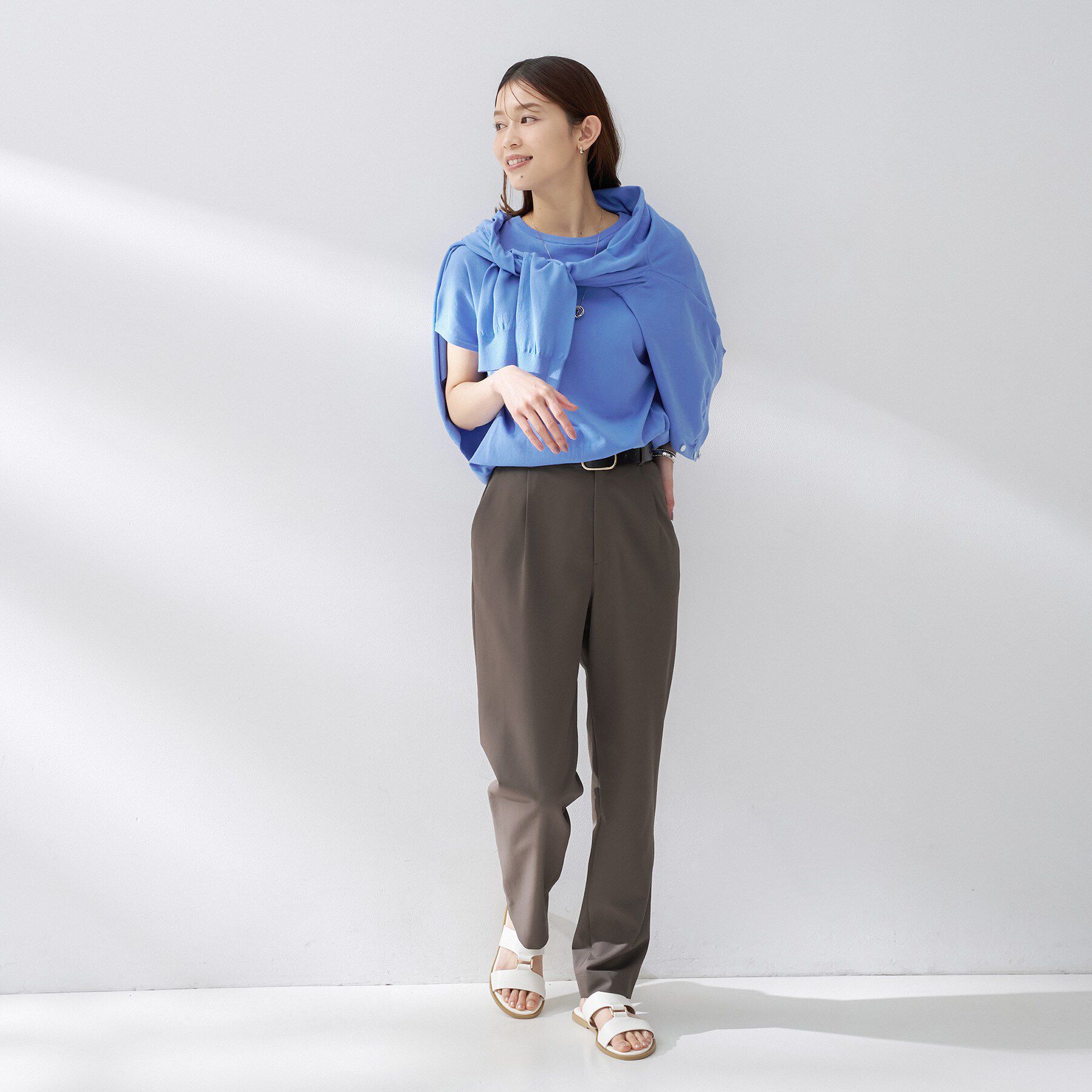 UNTITLED「コットンベーシックニット」|ニット・セーター|