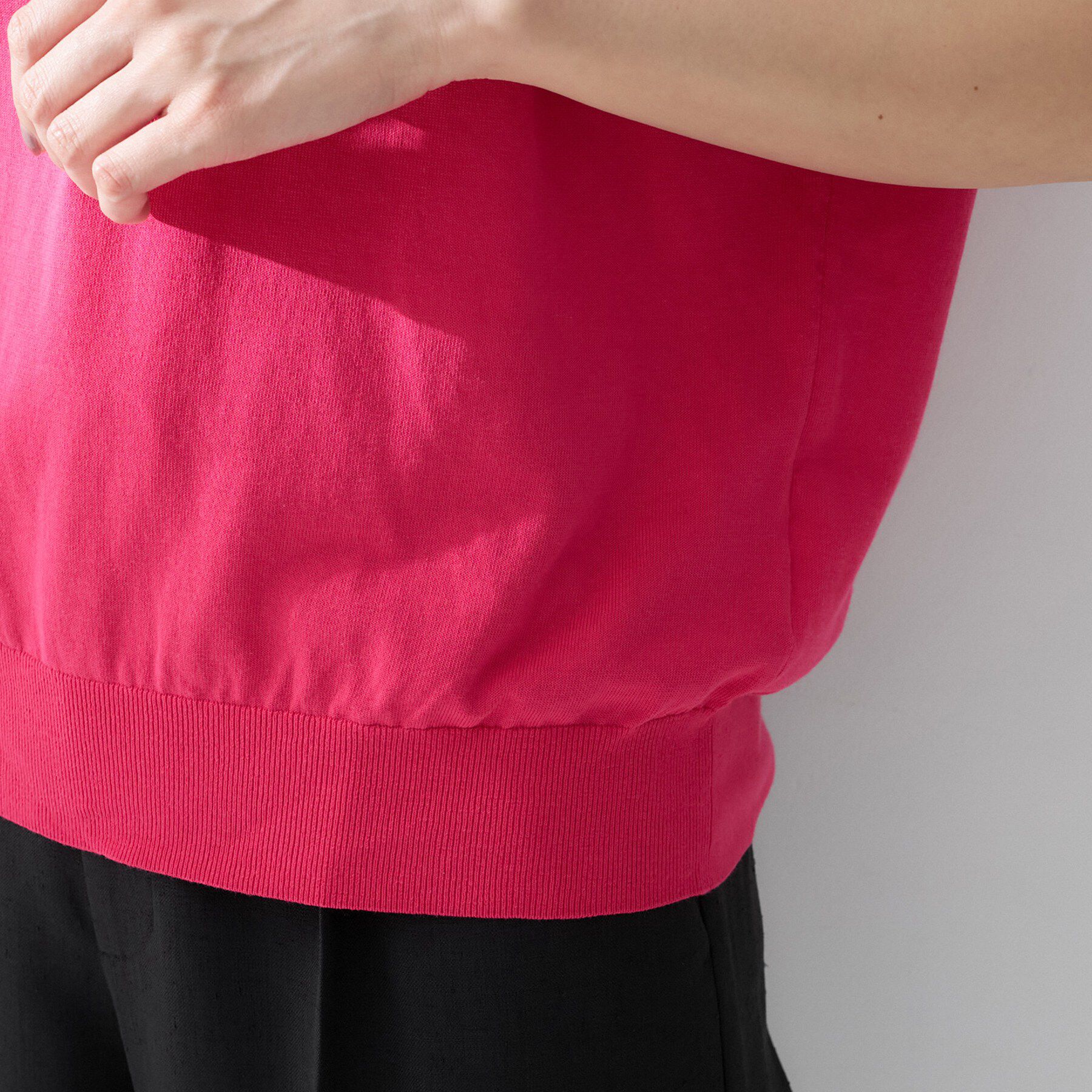 UNTITLED「コットンベーシックニット」|ニット・セーター|