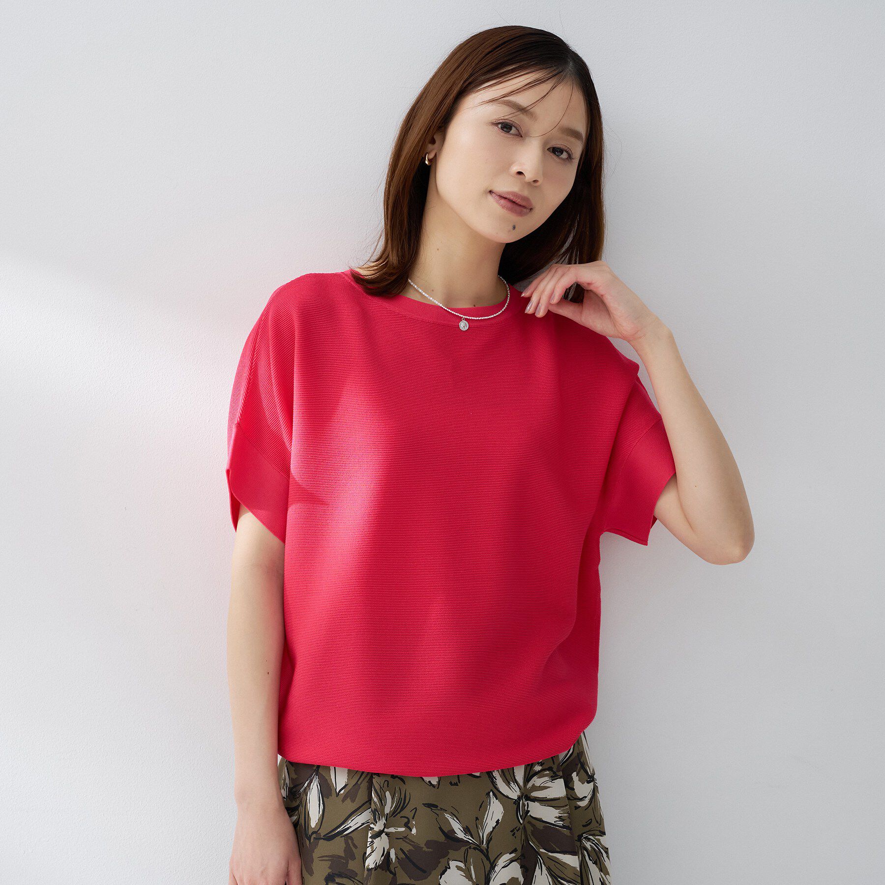 UNTITLED「前後2WAYフレンチスリーブニット」|ニット・セーター|