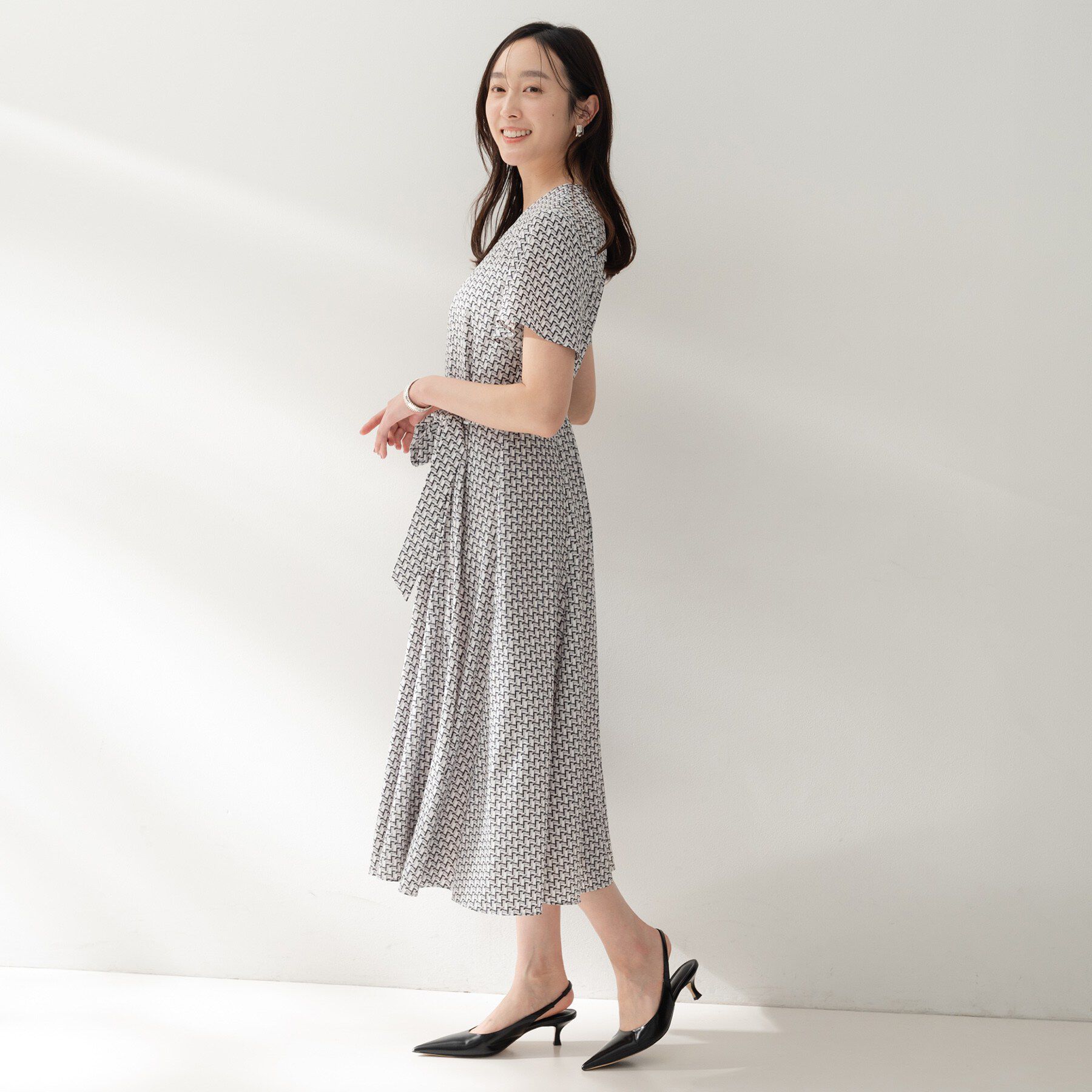 UNTITLED「ジオメプリントワンピース」|ワンピース|