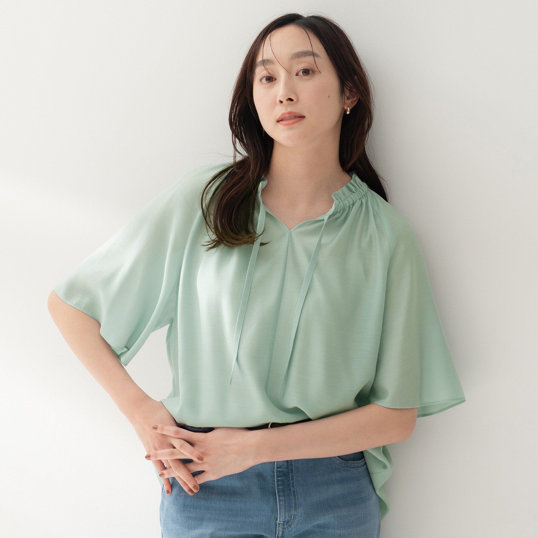 UNTITLED「シルキーシフォンブラウス」|シャツ・ブラウス|