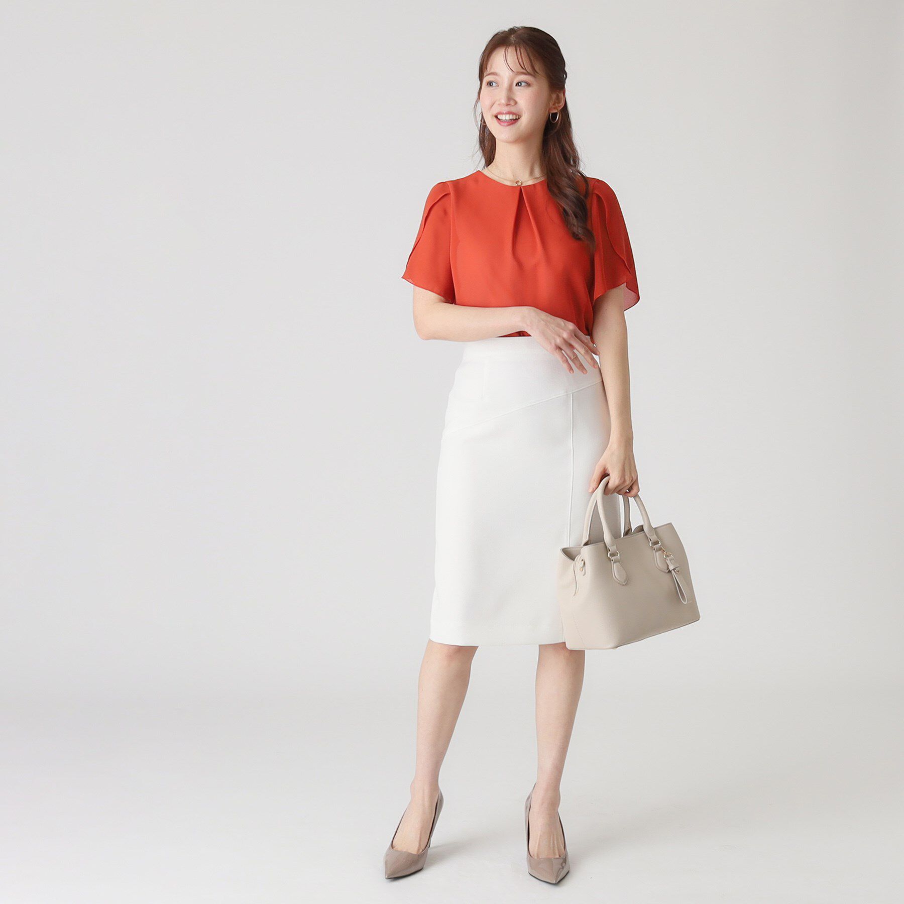 COUP DE CHANCE「【洗える／日本製】チューリップ袖ブラウス」|シャツ・ブラウス|