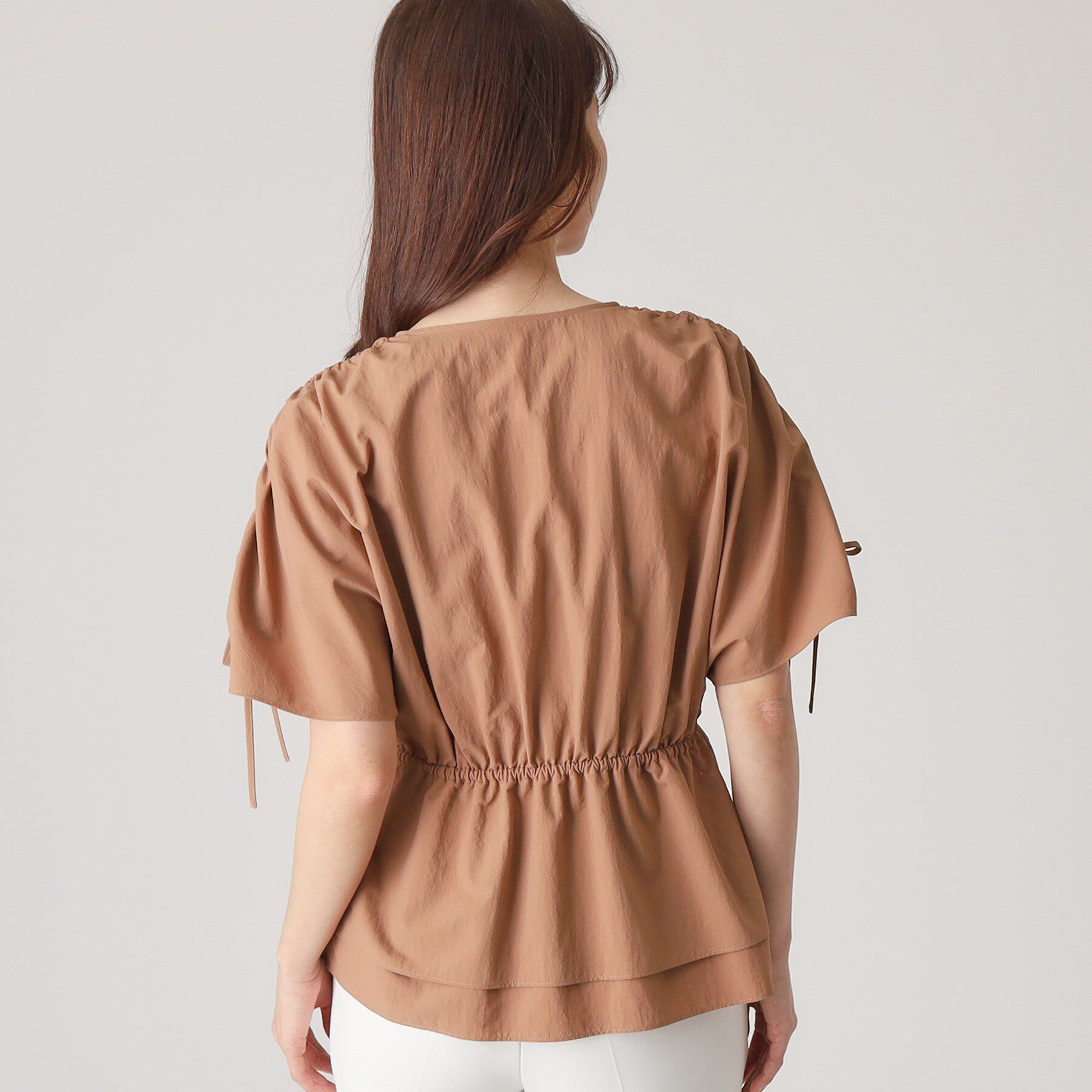 COUP DE CHANCE「【洗える／日本製】カシュクールタイプのギャザーブラウス」|シャツ・ブラウス|