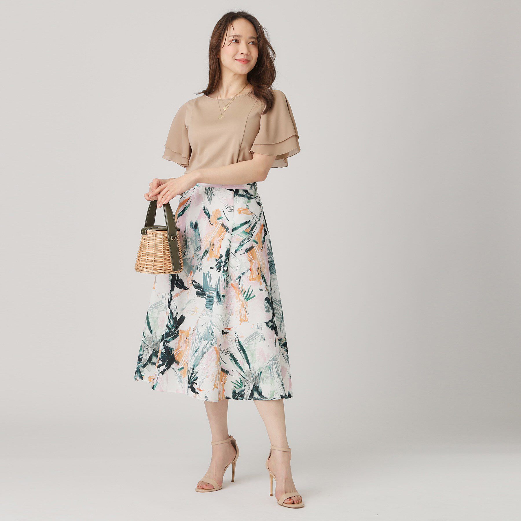 COUP DE CHANCE「【洗える／日本製】異素材組合せのジャージートップス」|Tシャツ・カットソー|