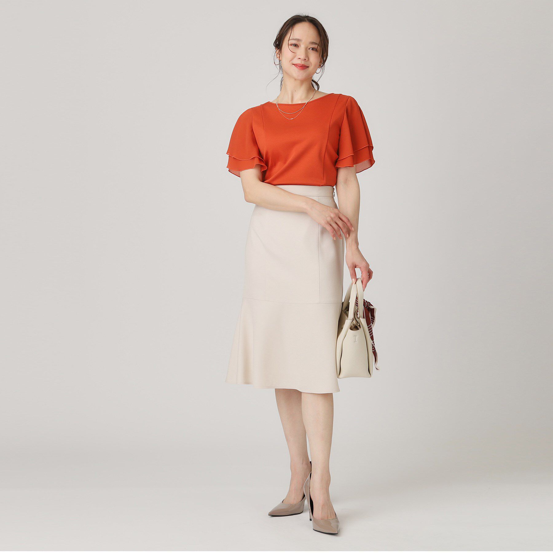 COUP DE CHANCE「【洗える／日本製】異素材組合せのジャージートップス」|Tシャツ・カットソー|