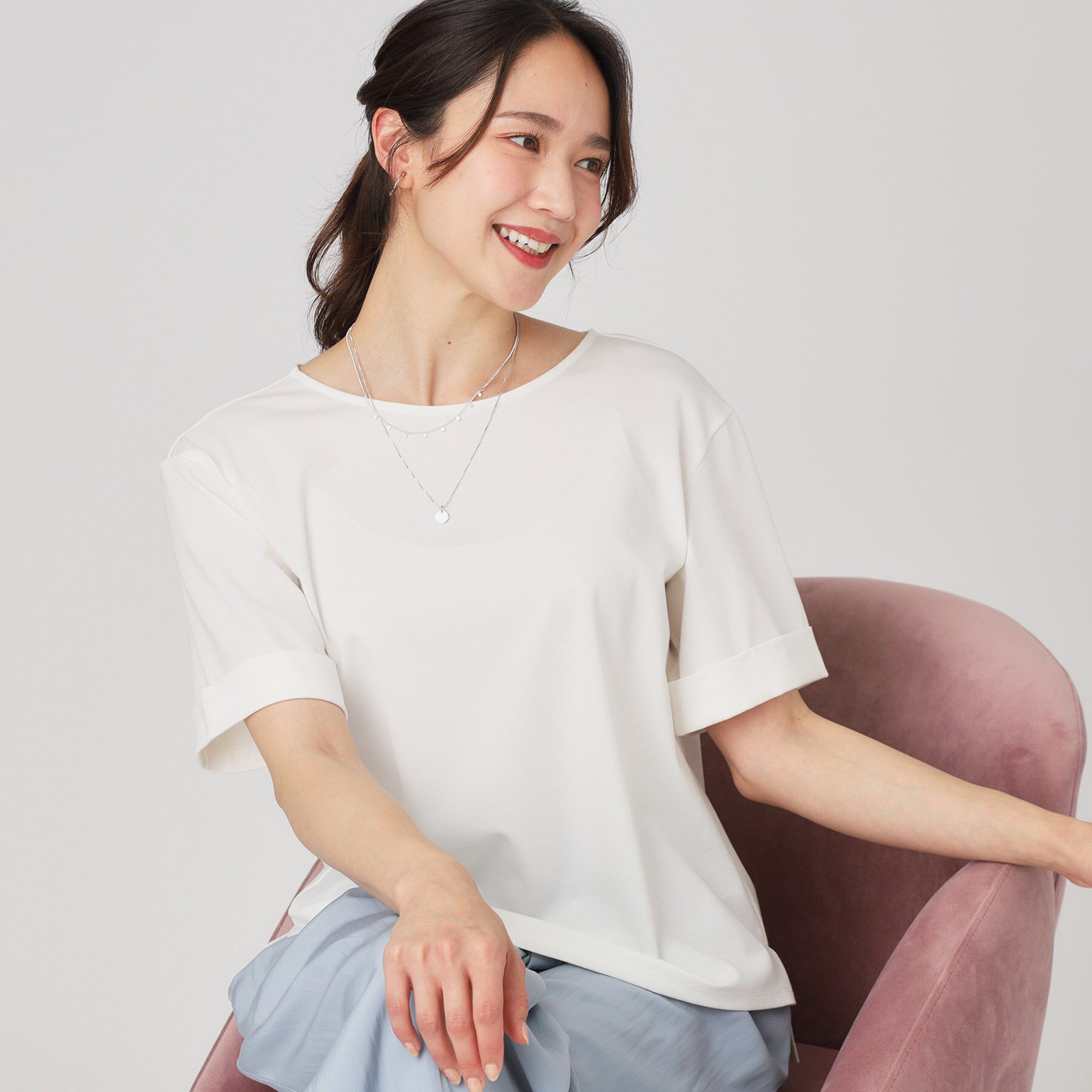 COUP DE CHANCE「【手洗い可】袖デザインのプルオーバー」|Tシャツ・カットソー|