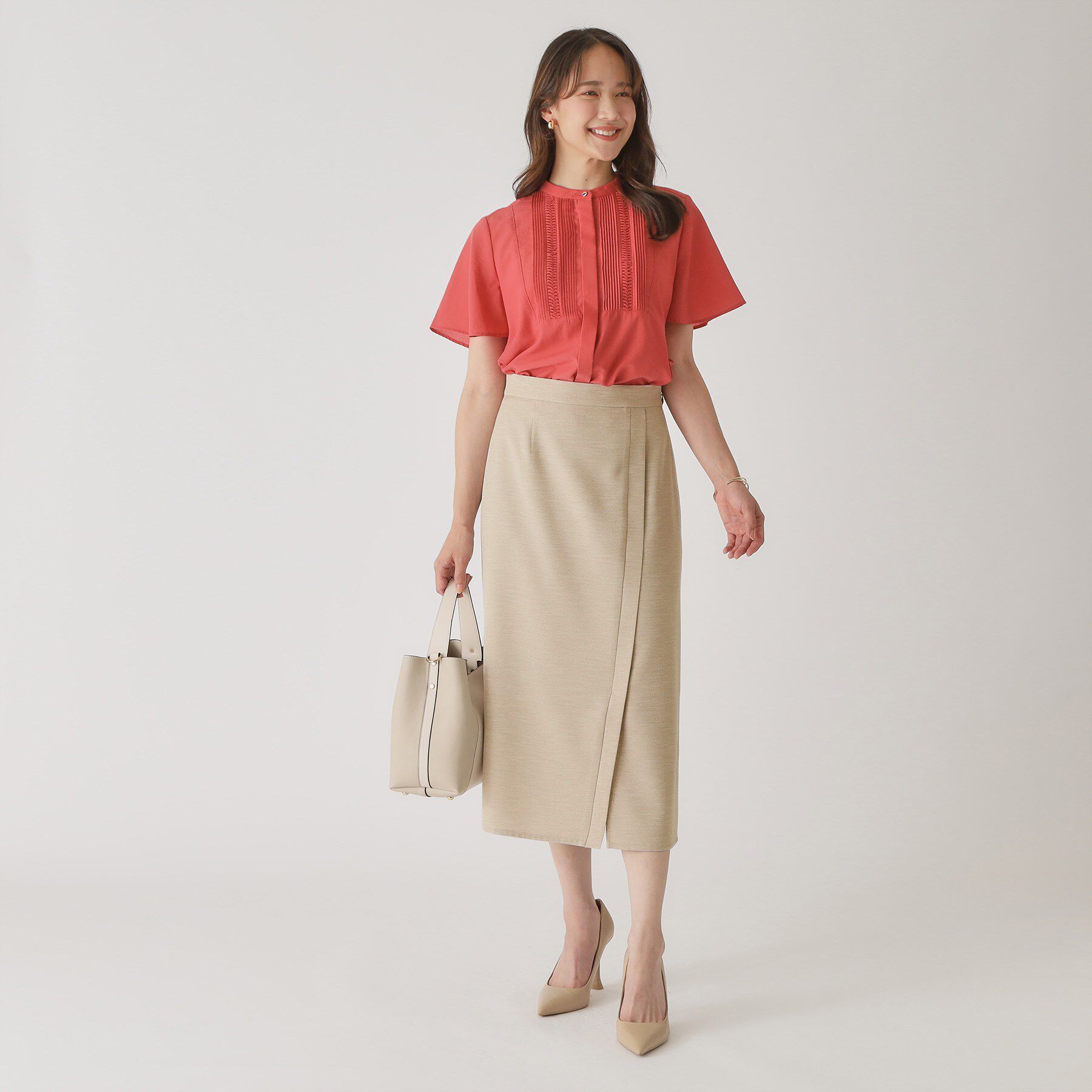 COUP DE CHANCE「【手洗い可／日本製】きれいめデザインタイトスカート」|スカート|