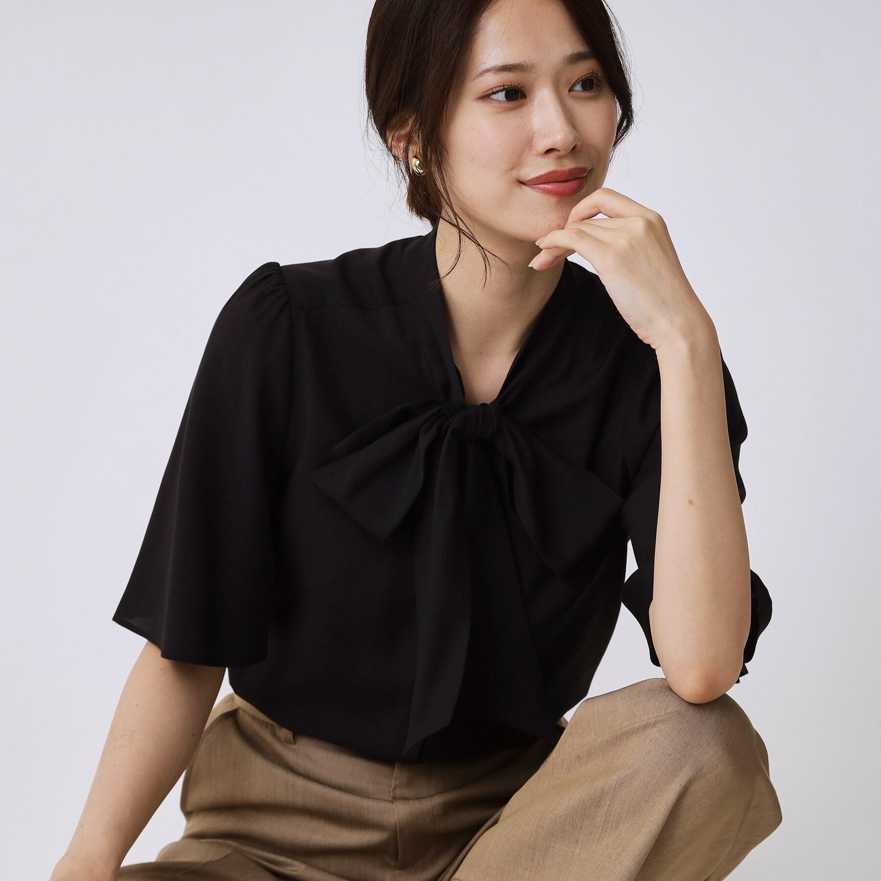 COUP DE CHANCE「【手洗い可／日本製】ボウタイブラウス」|シャツ・ブラウス|