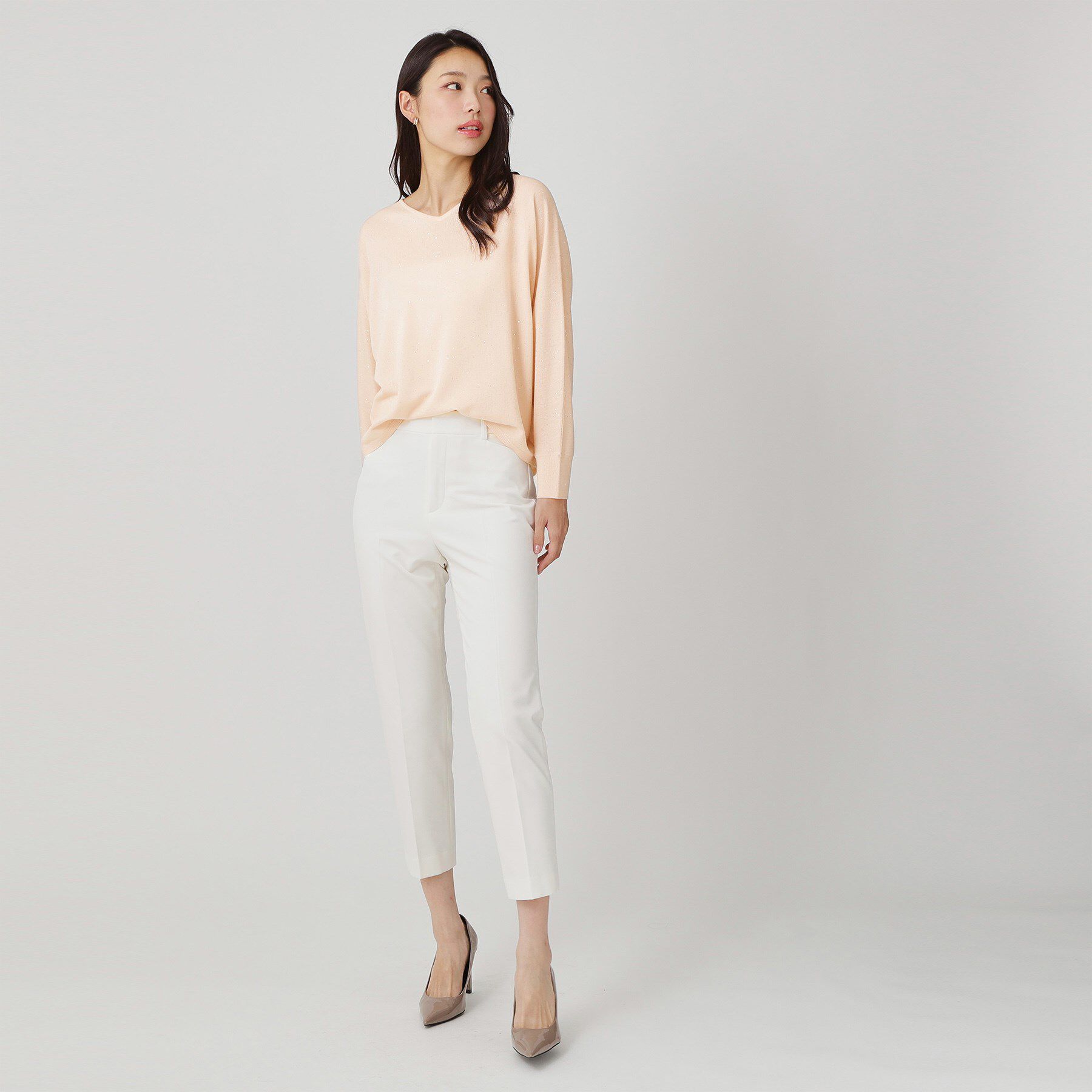 COUP DE CHANCE「【手洗い可】スパンコール入りニットトップス」|ニット・セーター|