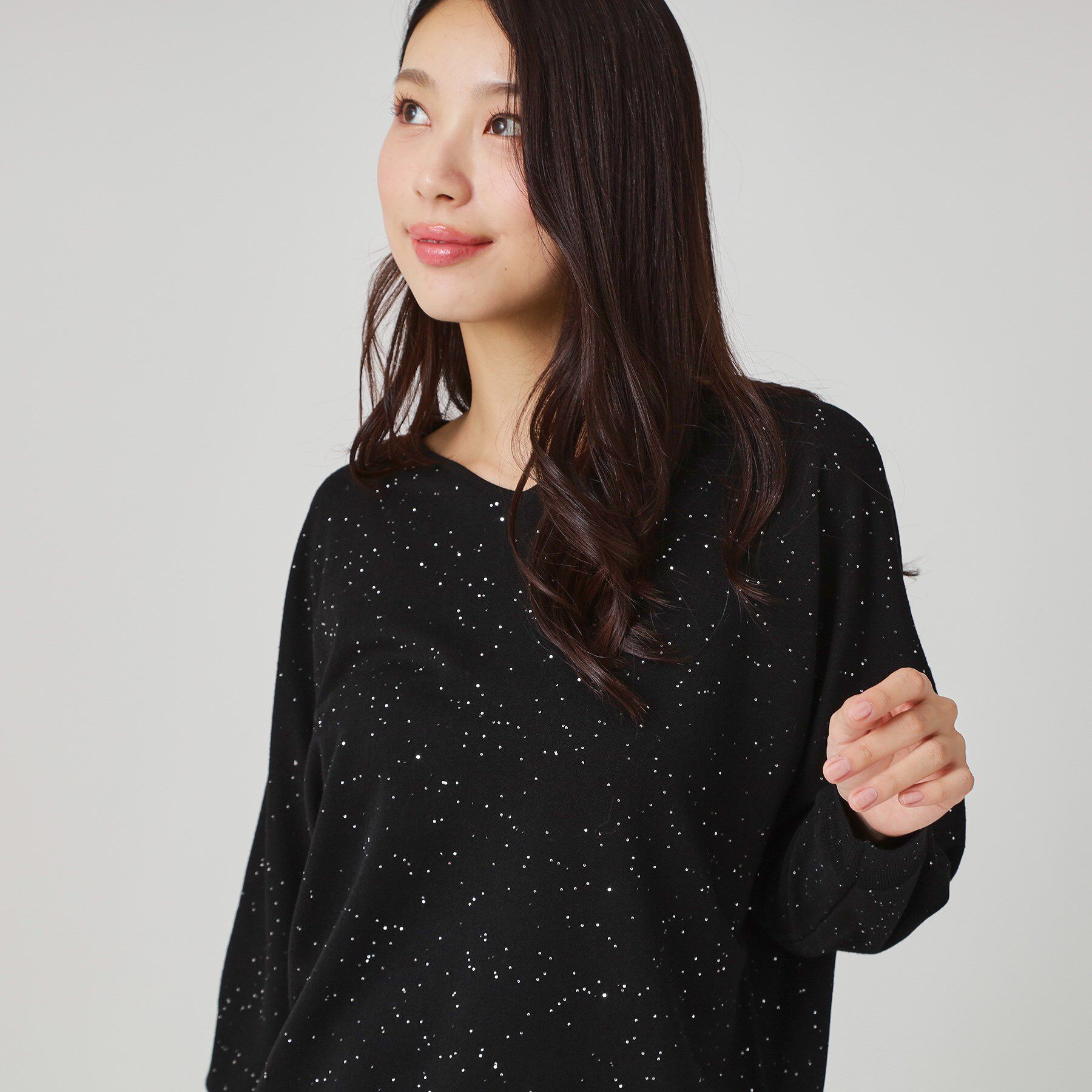 COUP DE CHANCE「【手洗い可】スパンコール入りニットトップス」|ニット・セーター|