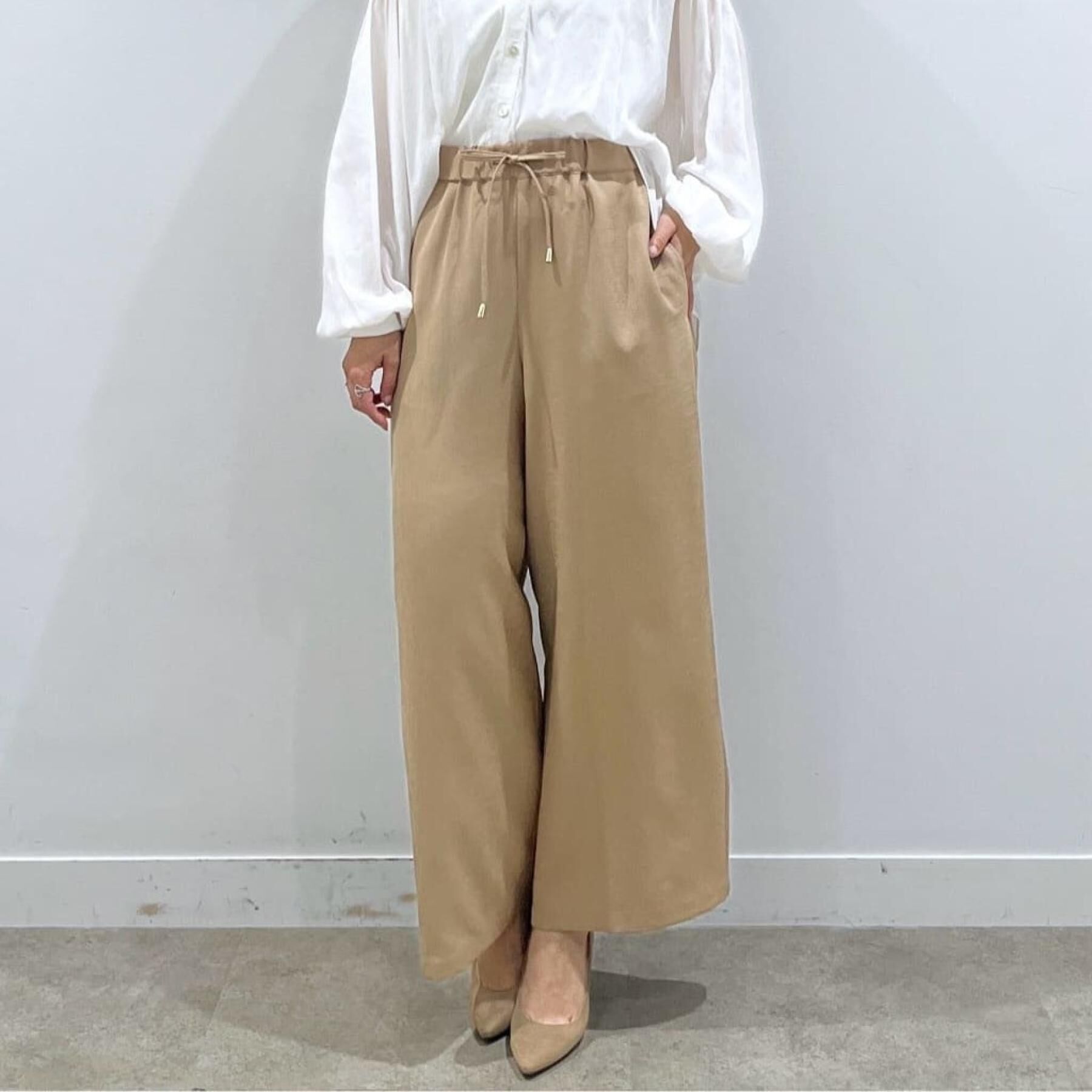 COUP DE CHANCE「【手洗い可／ウエストゴム】ストレートワイドのイージーパンツ」|その他|