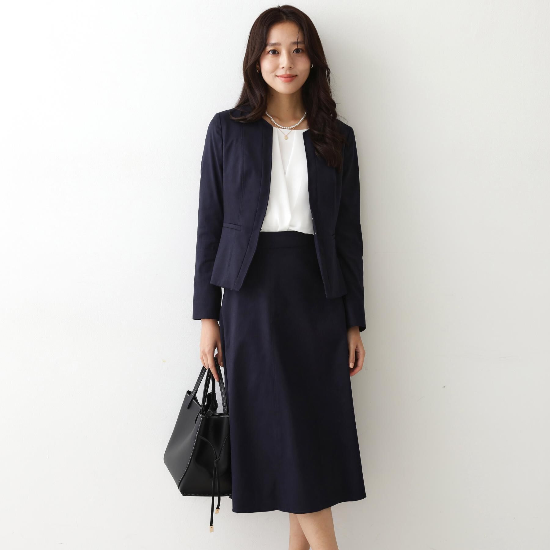 COUP DE CHANCE「【手洗い可／日本製／セットアップ可】スェード調素材フレアスカート」|スカート|