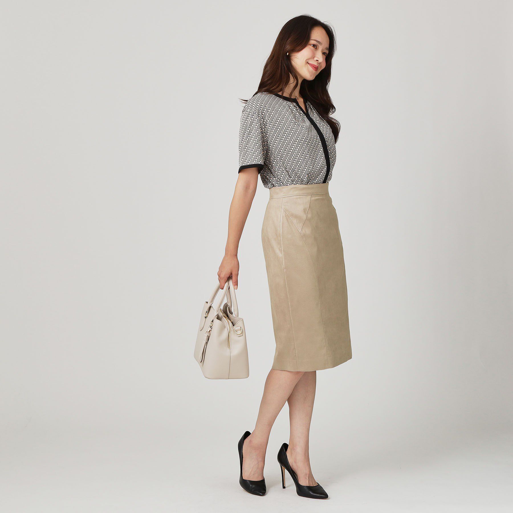 COUP DE CHANCE「【手洗い可／日本製／スーツ可】タイトシルエットのスカート」|スカート|