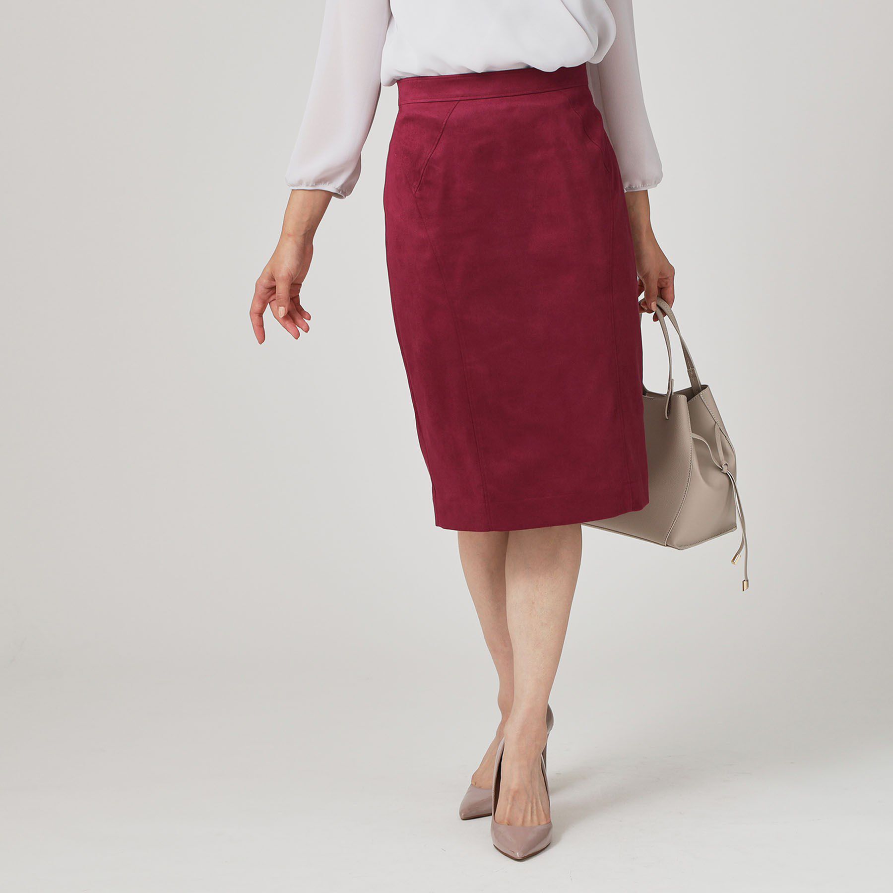 COUP DE CHANCE「【手洗い可／日本製／スーツ可】タイトシルエットのスカート」|スカート|