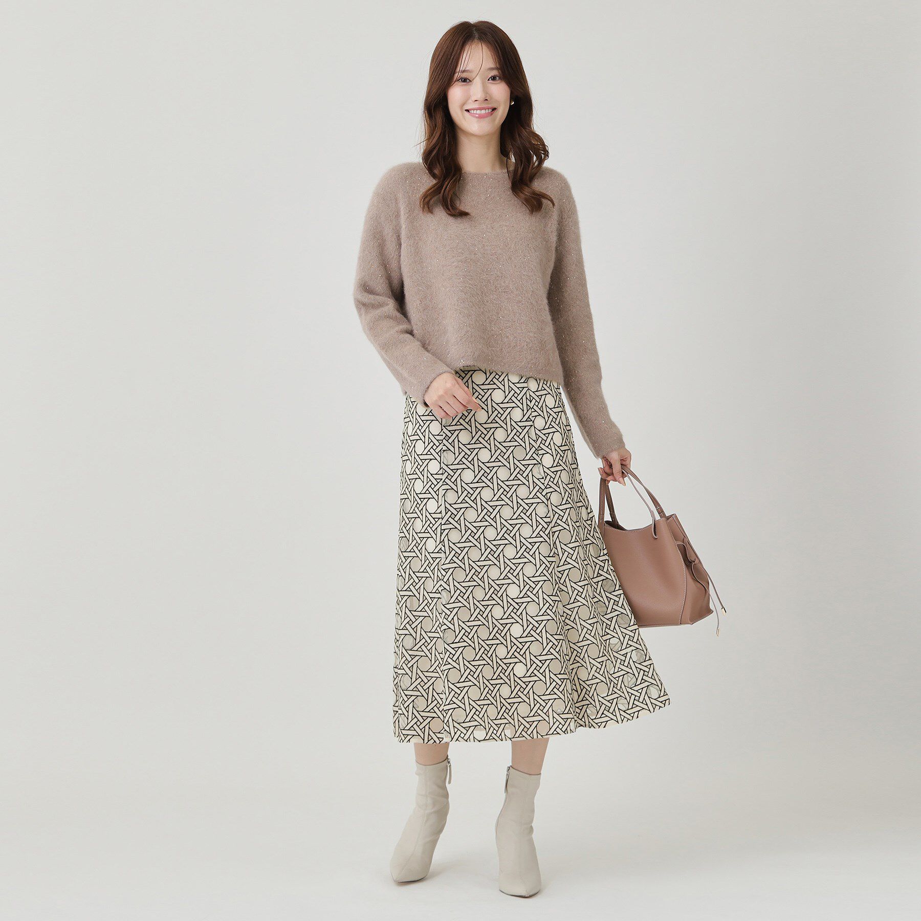 COUP DE CHANCE「【日本製】シアー刺繍のフレアースカート」|スカート|