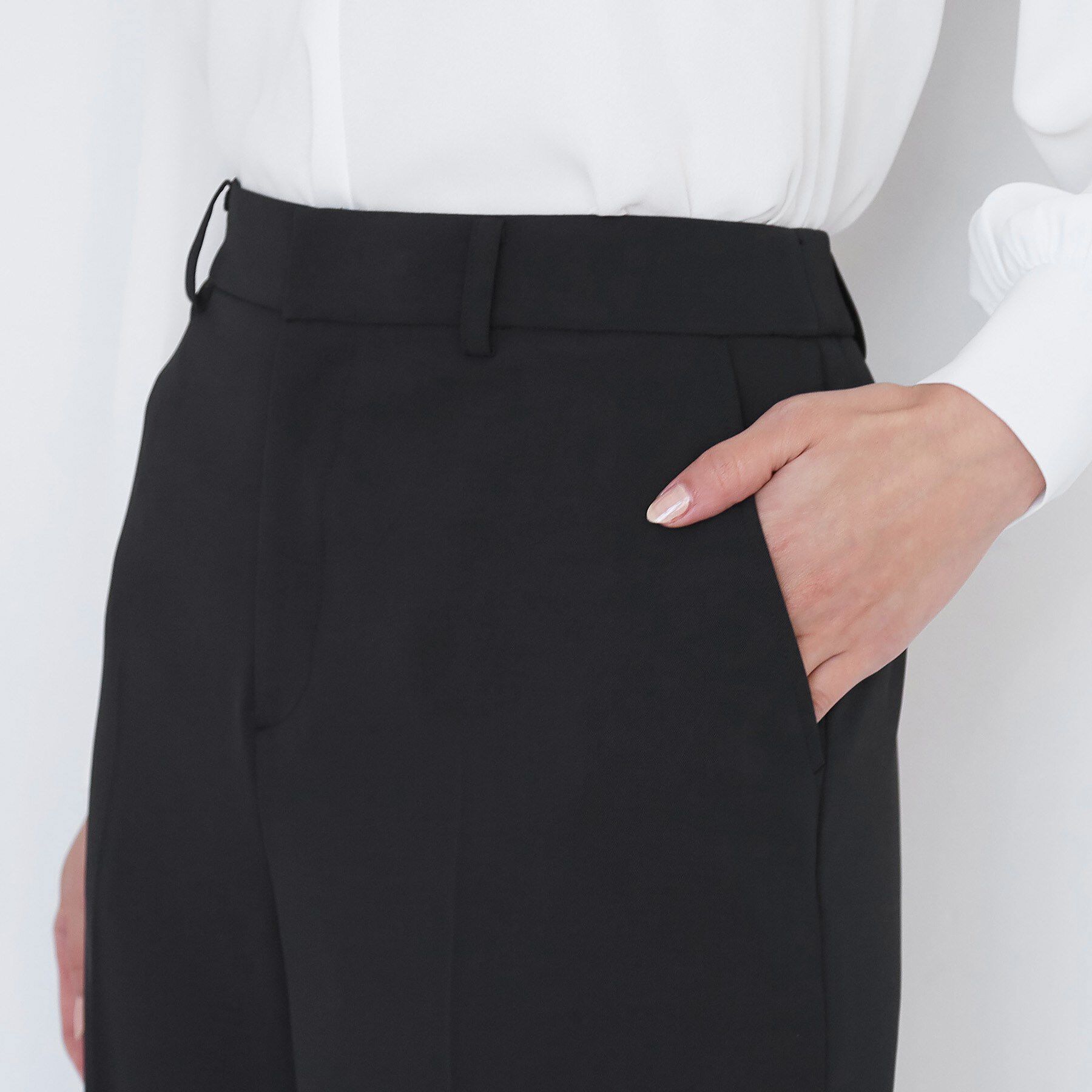 COUP DE CHANCE「【手洗い可／日本製／スーツ可】センタープレスストレートワイドパンツ」|その他|