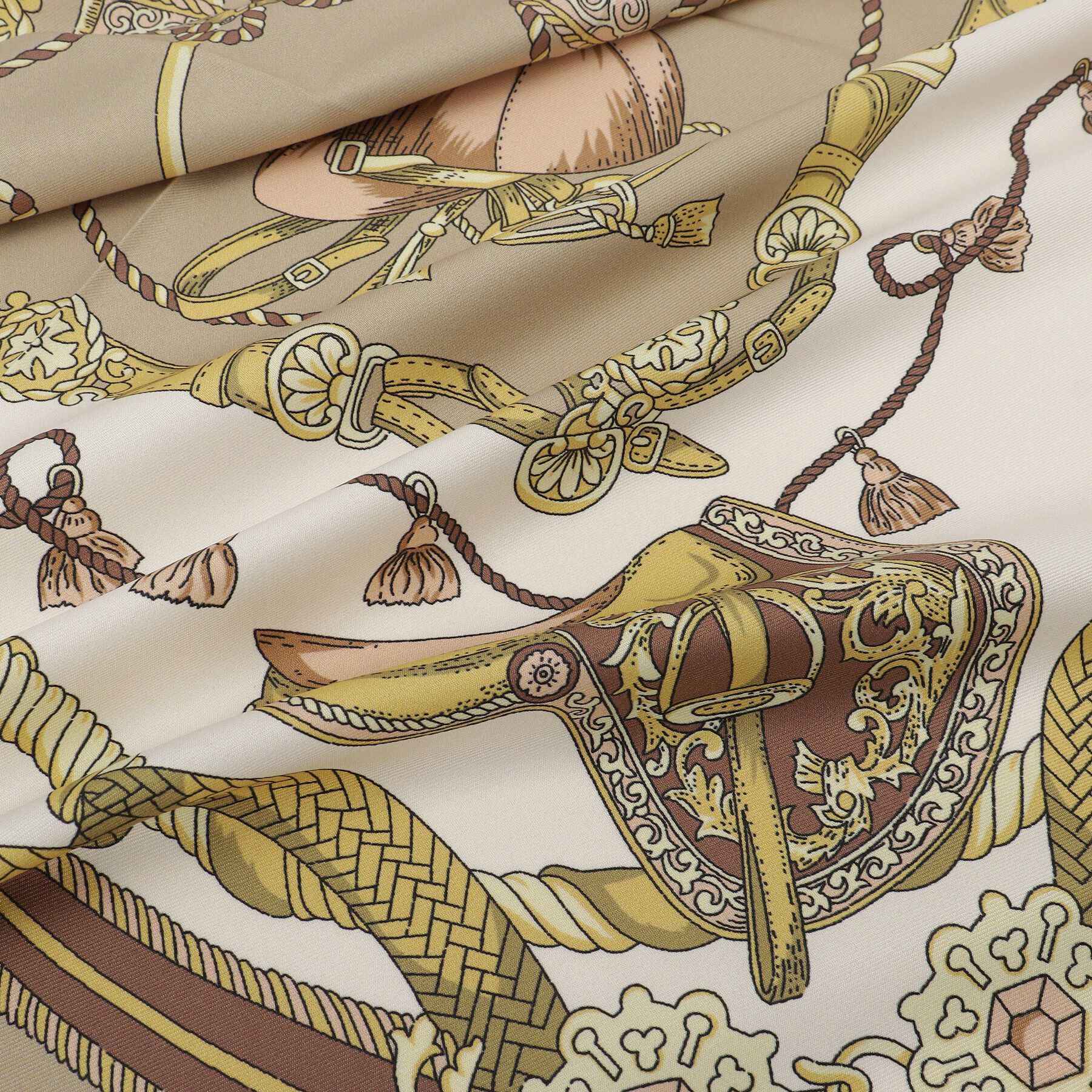 COUP DE CHANCE「【馬具柄】クラシカルなプリントスカーフ」|バンダナ・スカーフ|