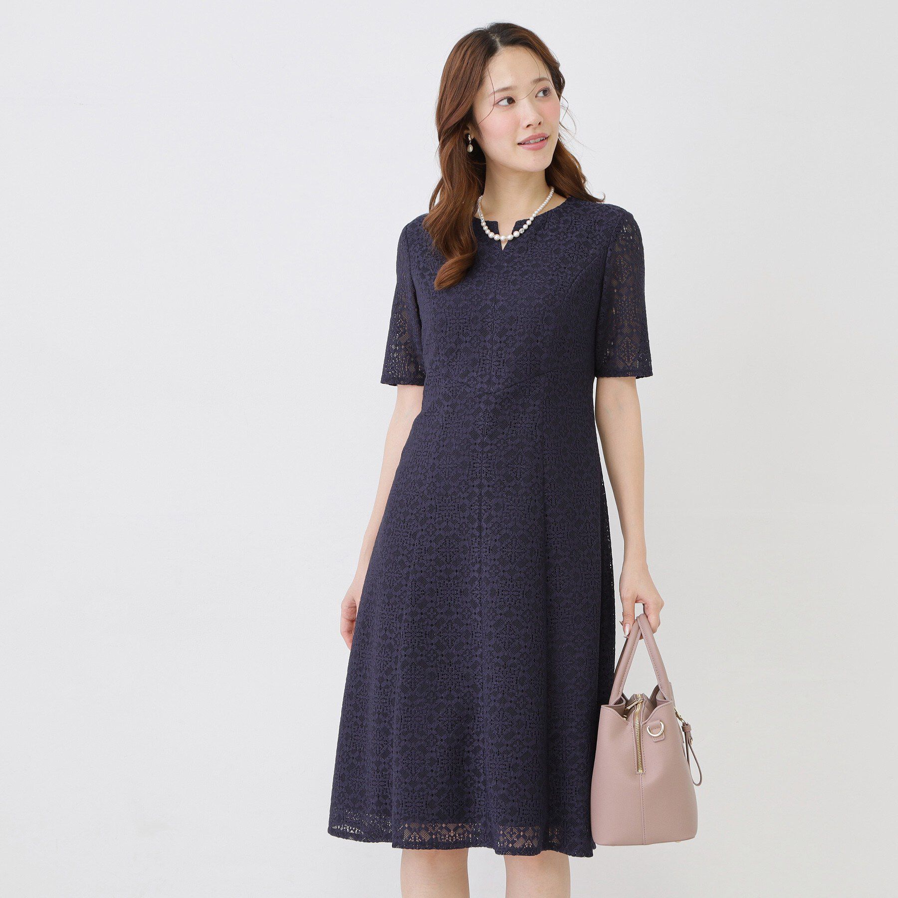 COUP DE CHANCE「【手洗い可／日本製／360&deg;シリーズ】ラッセルレースワンピース」|ワンピース|