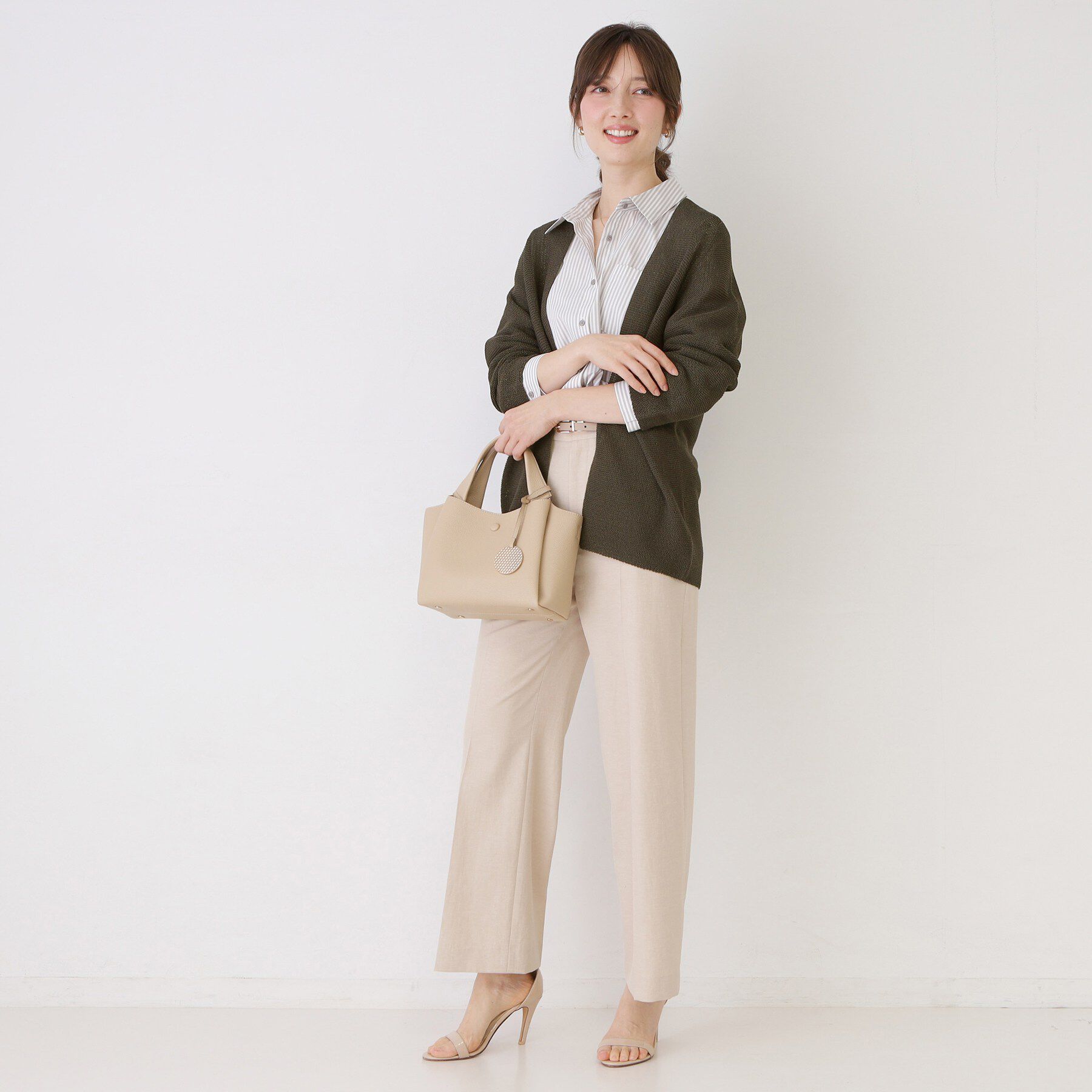 COUP DE CHANCE「【手洗い可／日本製】着流しカーディガン」|カーディガン|