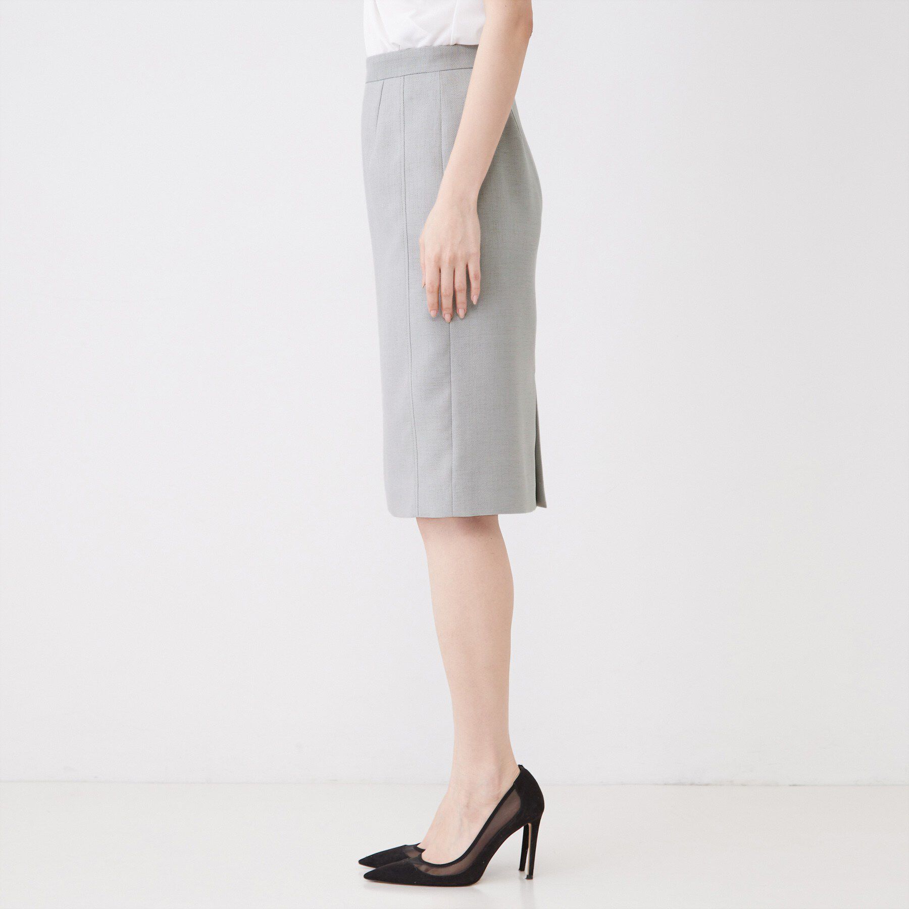 COUP DE CHANCE「【手洗い可／日本製／セットアップ可】リネンライク タイトスカート」|スカート|