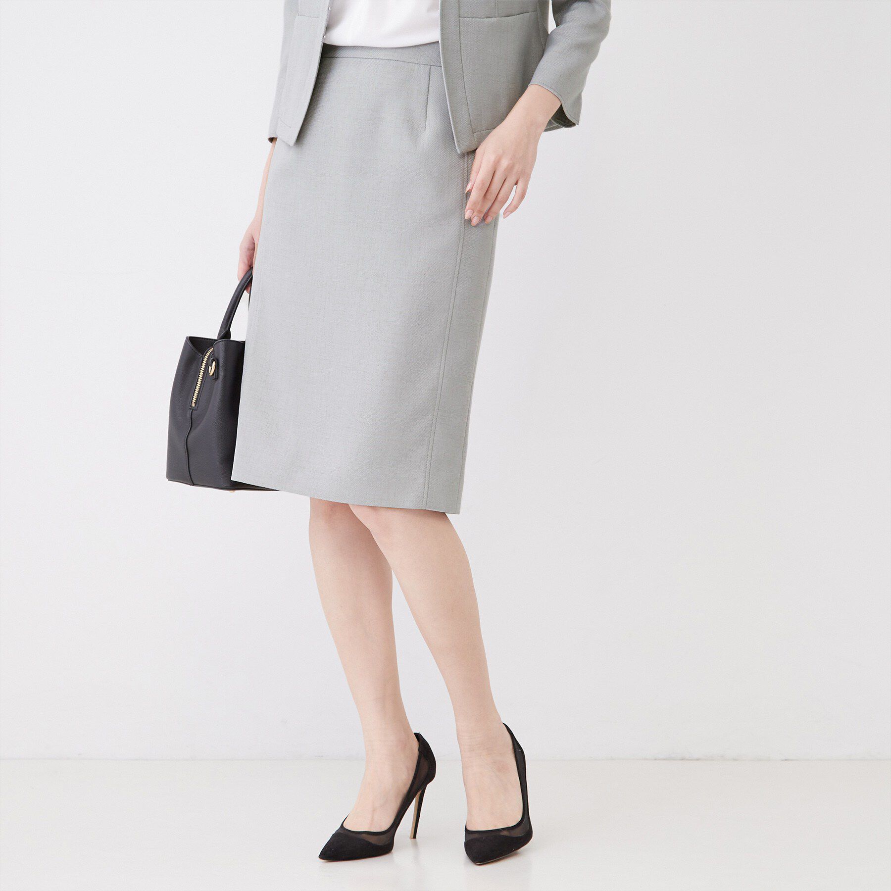 COUP DE CHANCE「【手洗い可／日本製／セットアップ可】リネンライク タイトスカート」|スカート|