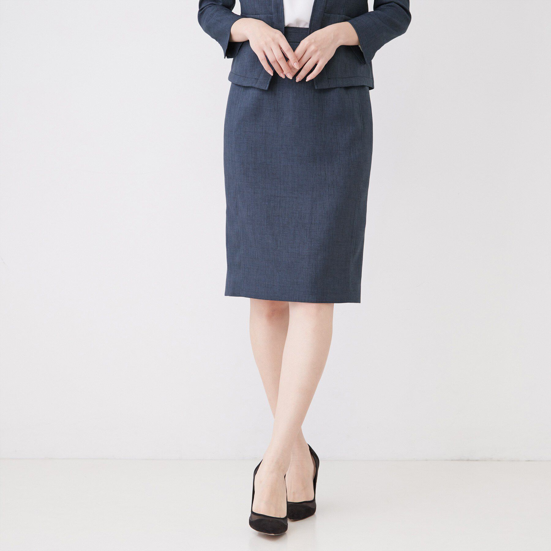 COUP DE CHANCE「【手洗い可／日本製／セットアップ可】リネンライク タイトスカート」|スカート|