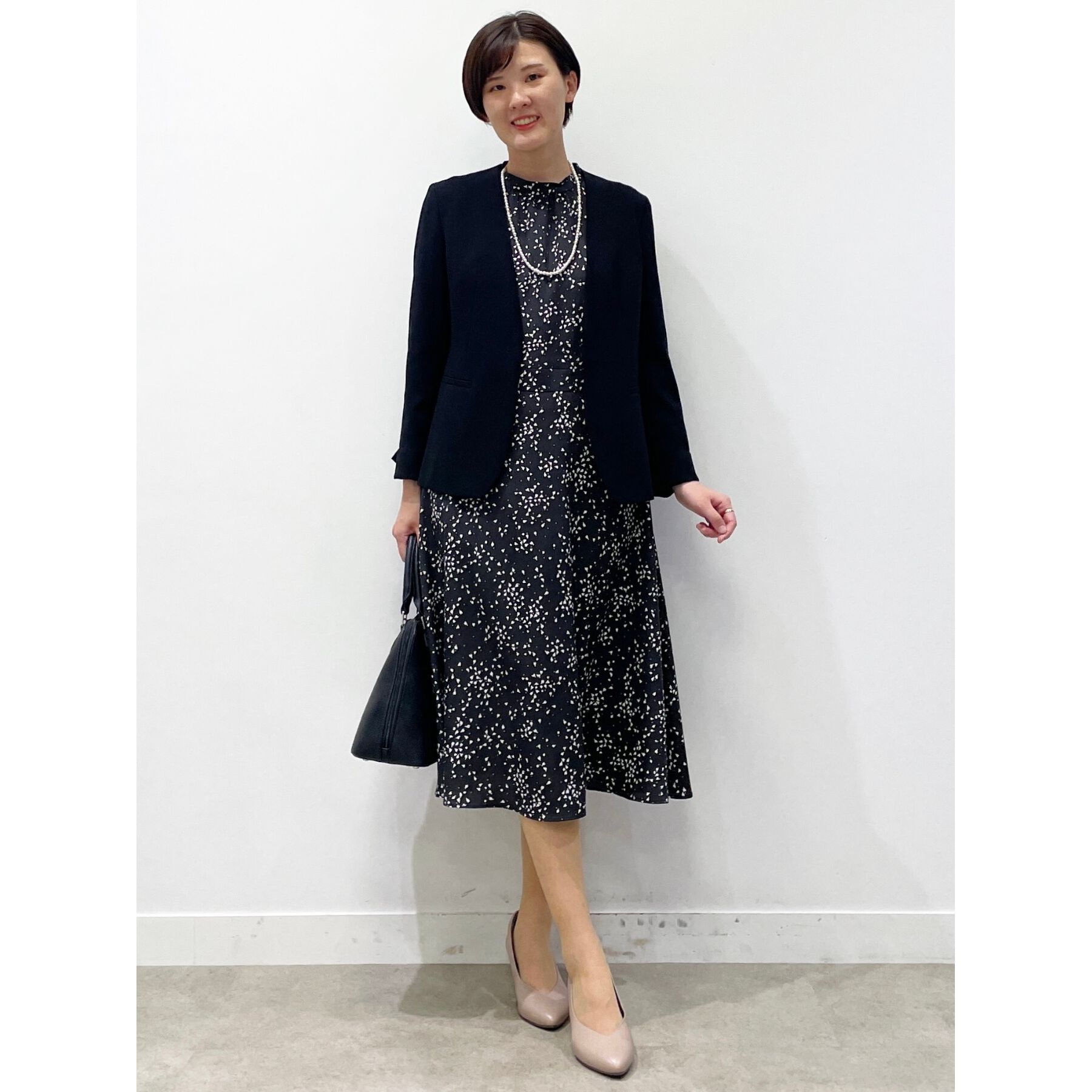 Reflect「【フォーマル/マシンウォッシュ可】フラワープリントワンピース」|ワンピース|