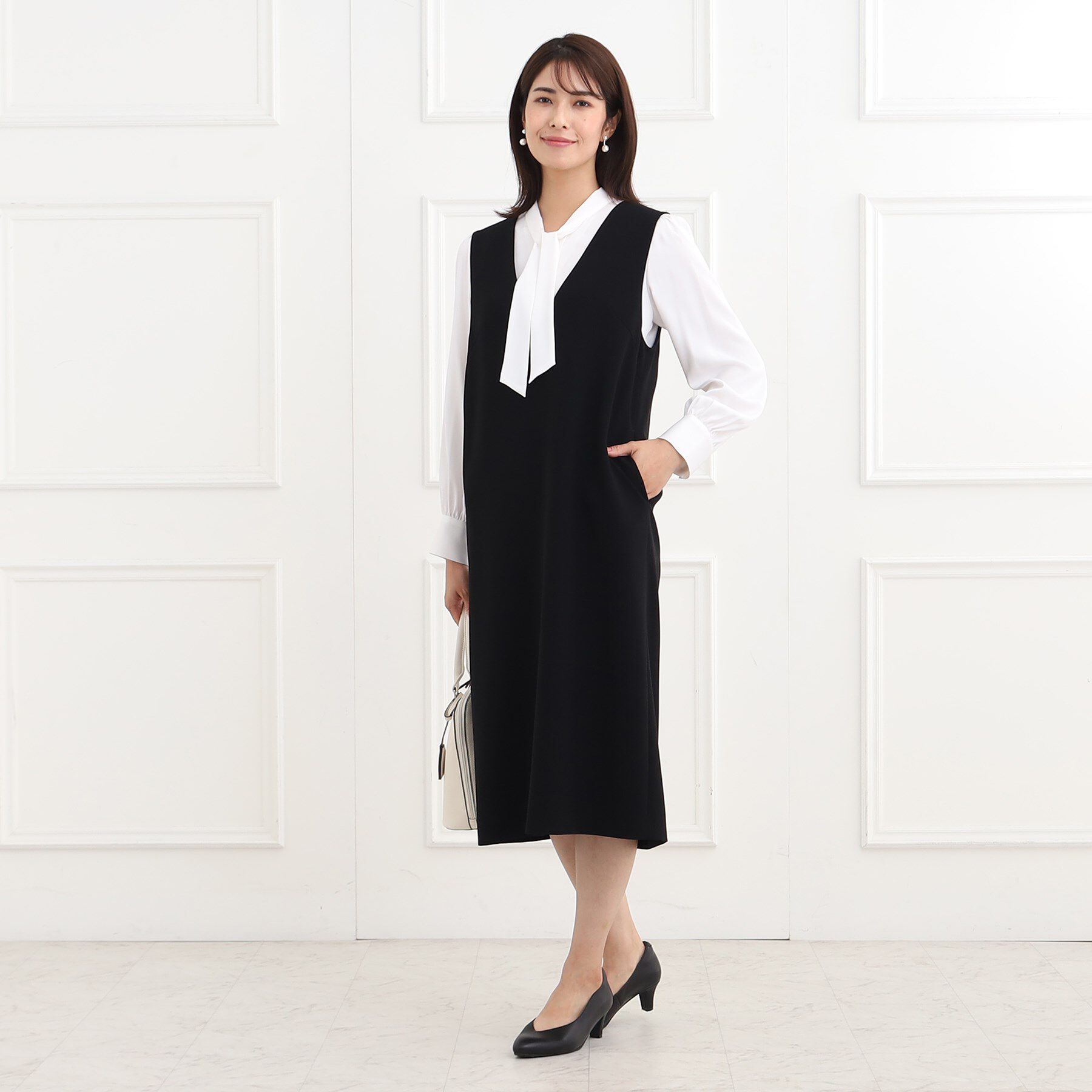 Reflect「【フォーマル/洗える/セットアップ可】ジャンパースカート」|ワンピース|