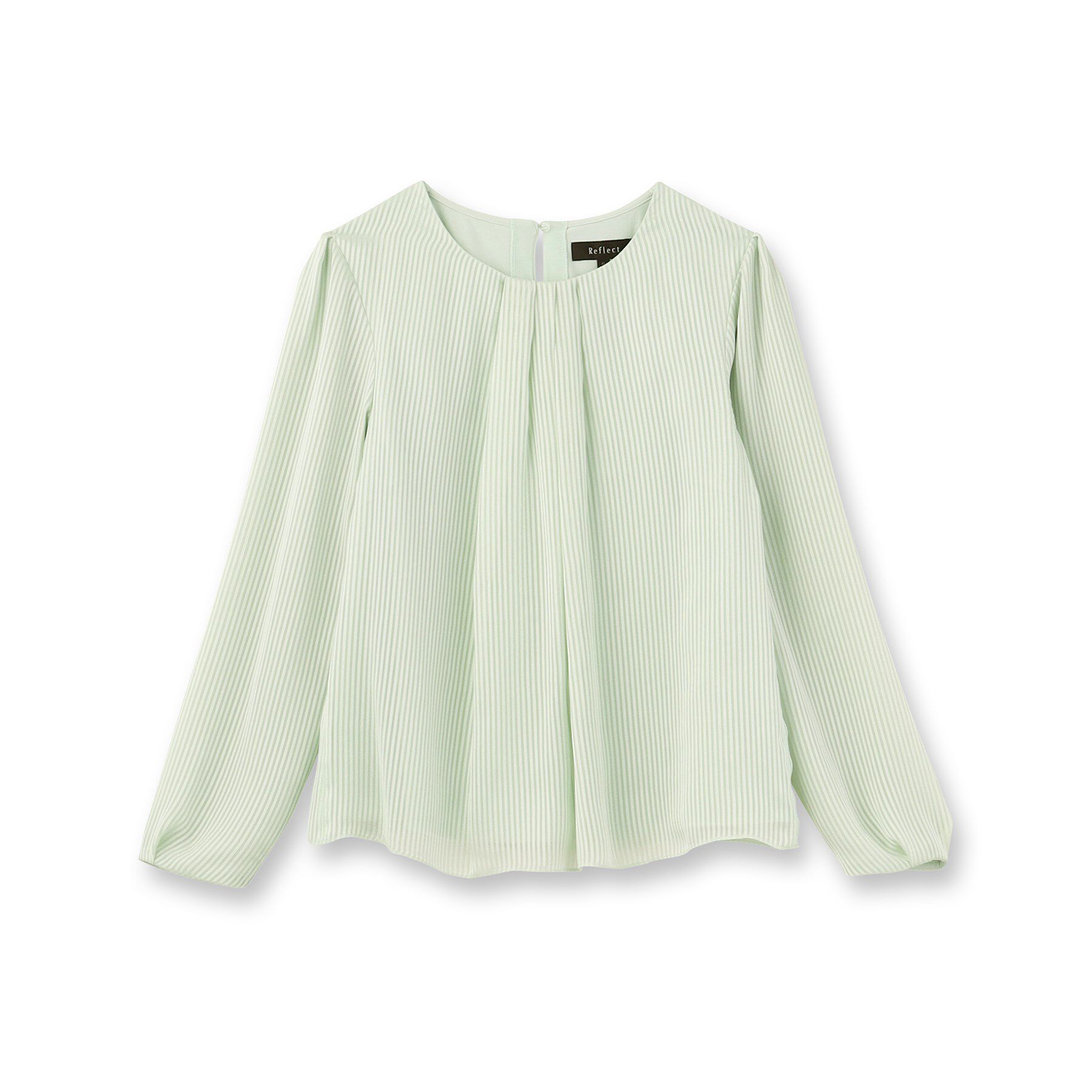 Reflect「【手洗い可】シアーシャドーストライプブラウス」|シャツ・ブラウス|