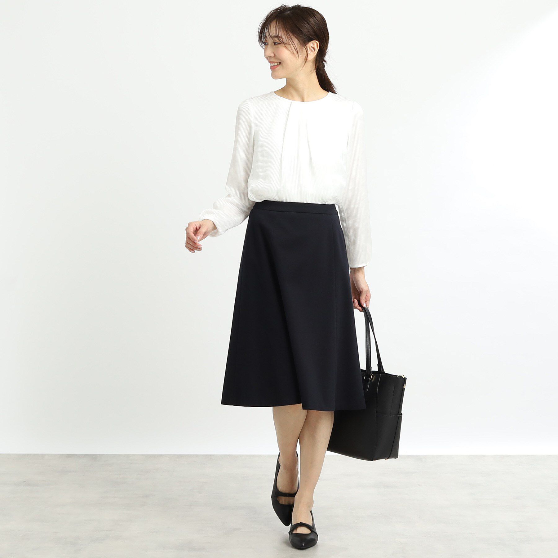 Reflect「【匠シリーズ／洗える】ソフトフレアスカート」|スカート|