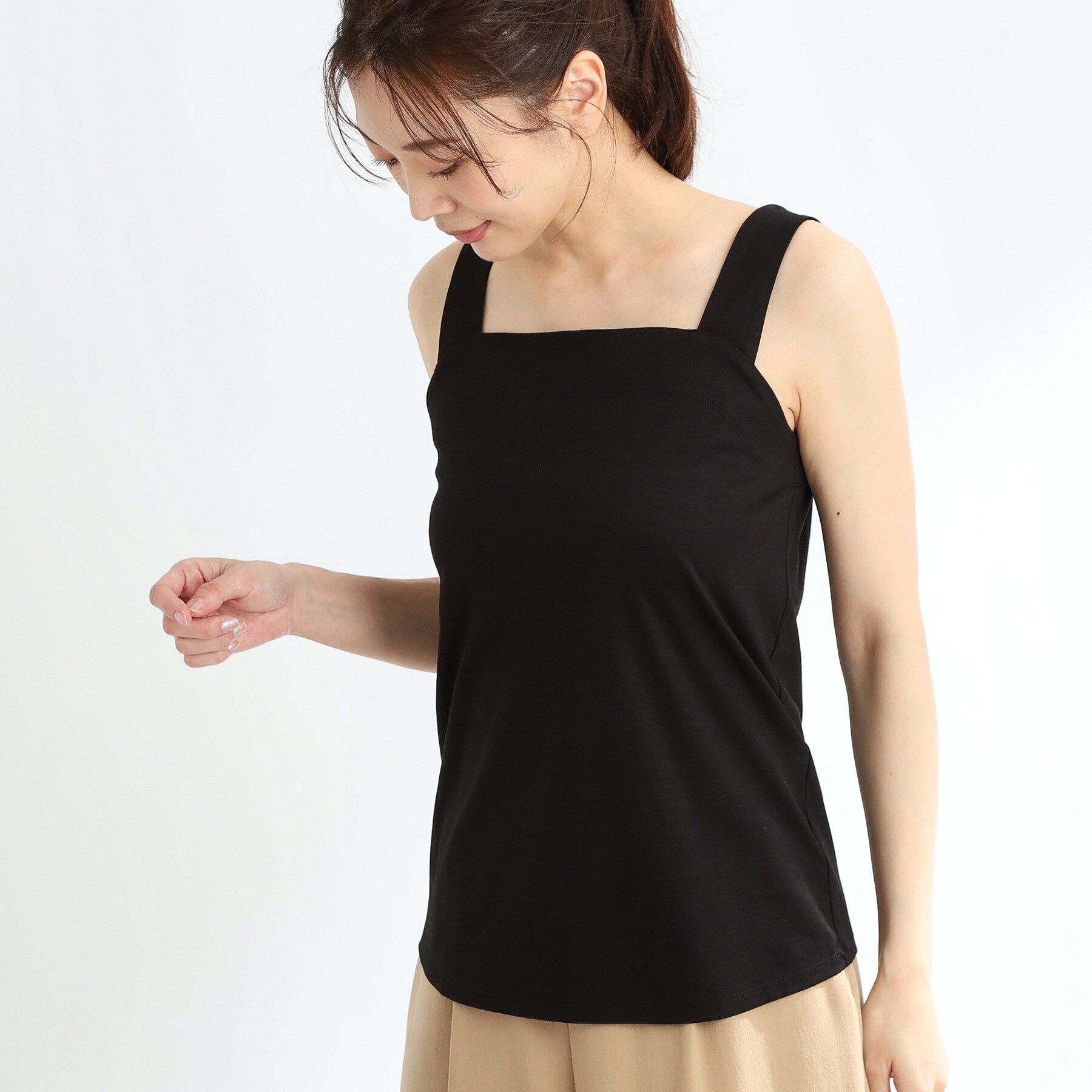 Reflect「【洗える】ベーシックカラータンクトップ」|キャミソール|