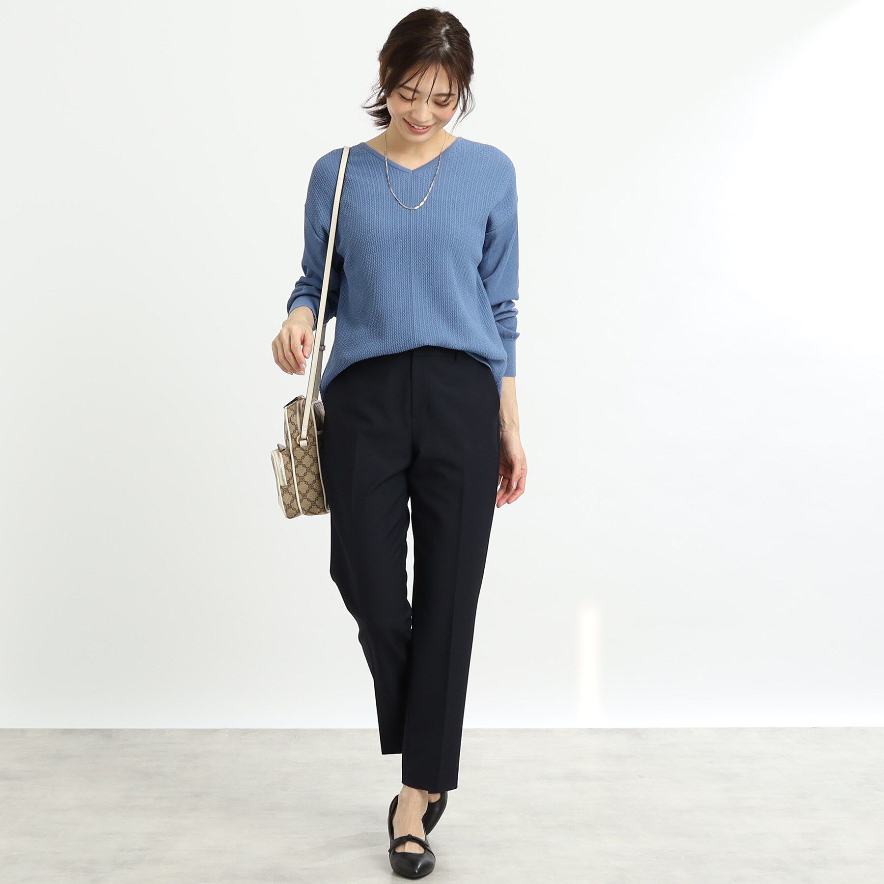 Reflect「【WEB先行カラーあり／ヒップ周りカバー】オフボディニット」|ニット・セーター|