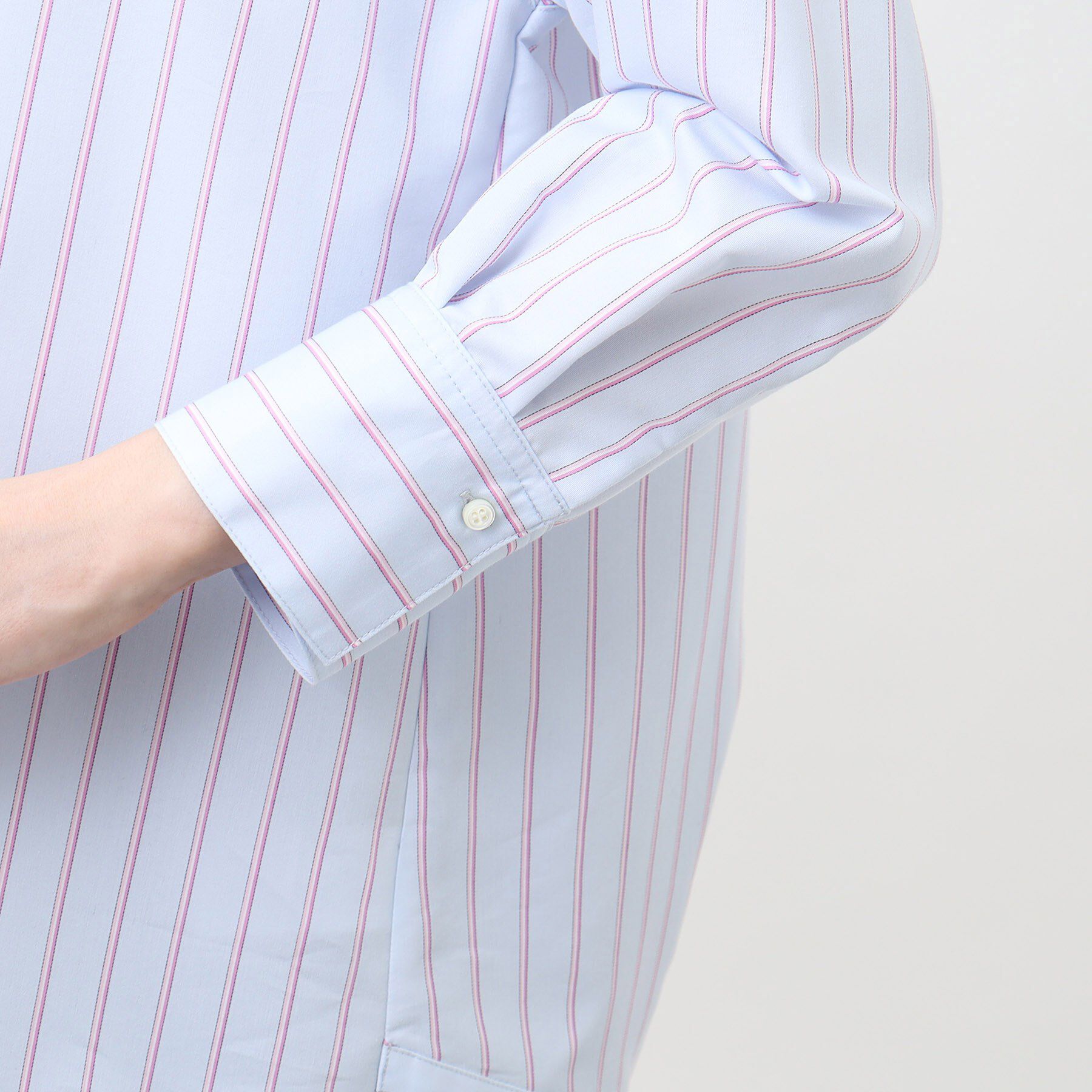 Reflect「【夏SALE／接触冷感／洗える】ストライプコクーンシルエットシャツ」|シャツ・ブラウス|