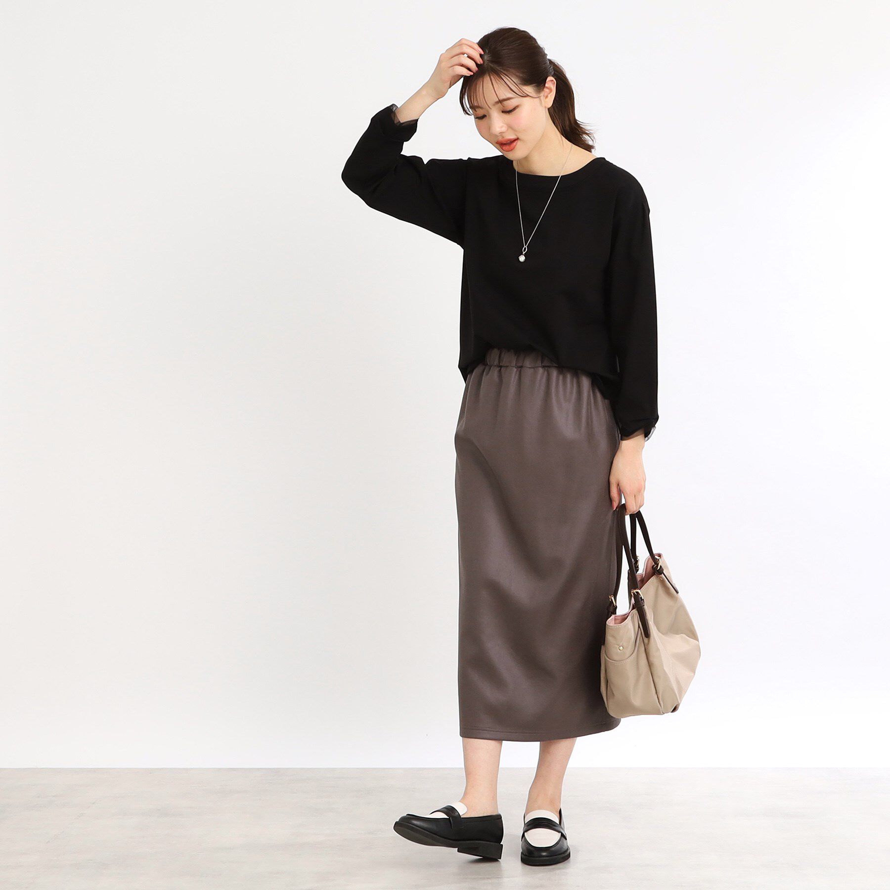 Reflect「【E‐QUALITY／手洗い可】チュールディティールプルオーバー」|Tシャツ・カットソー|