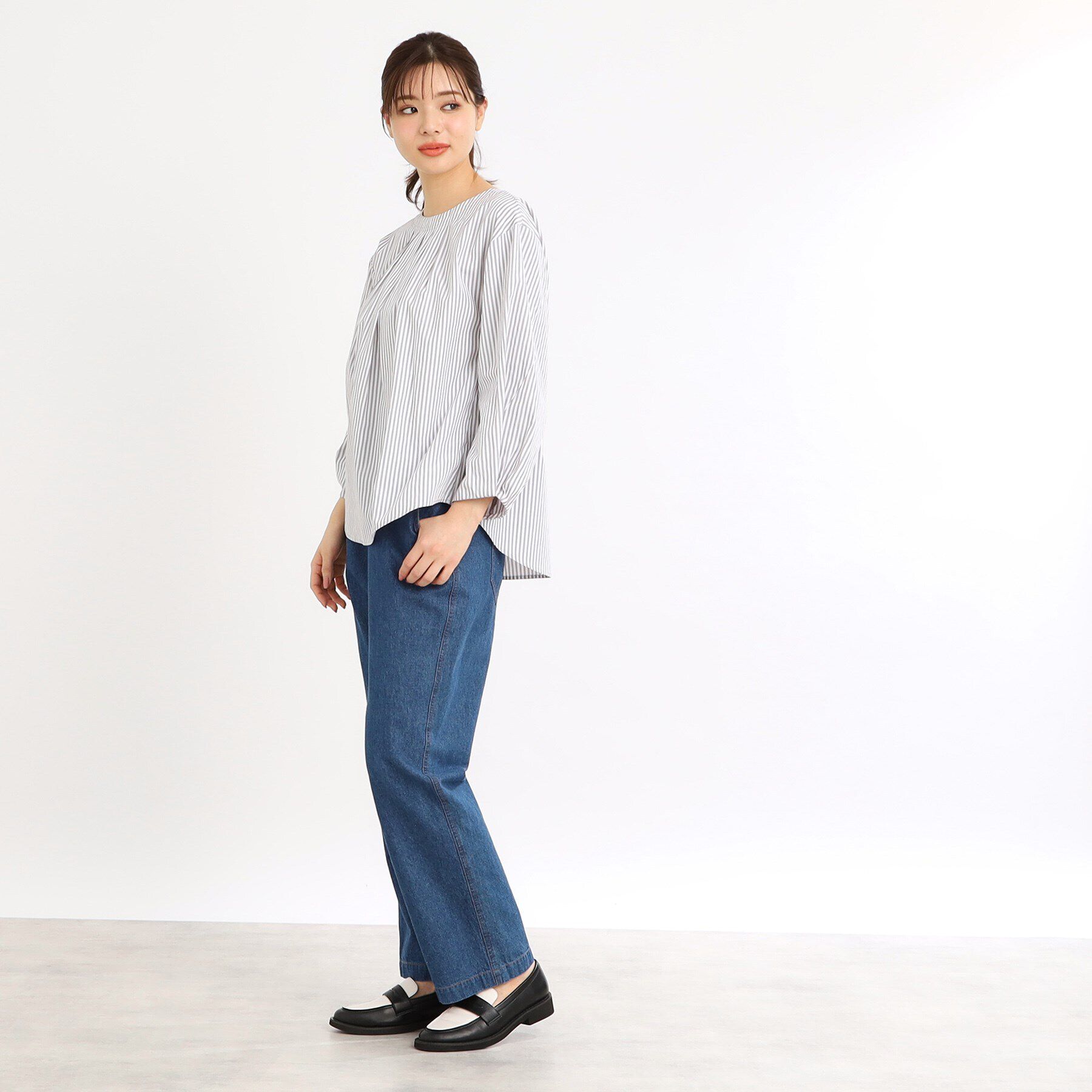 Reflect「【夏SALE／E‐QUALITY／手洗い可】タックディティールブラウス」|シャツ・ブラウス|