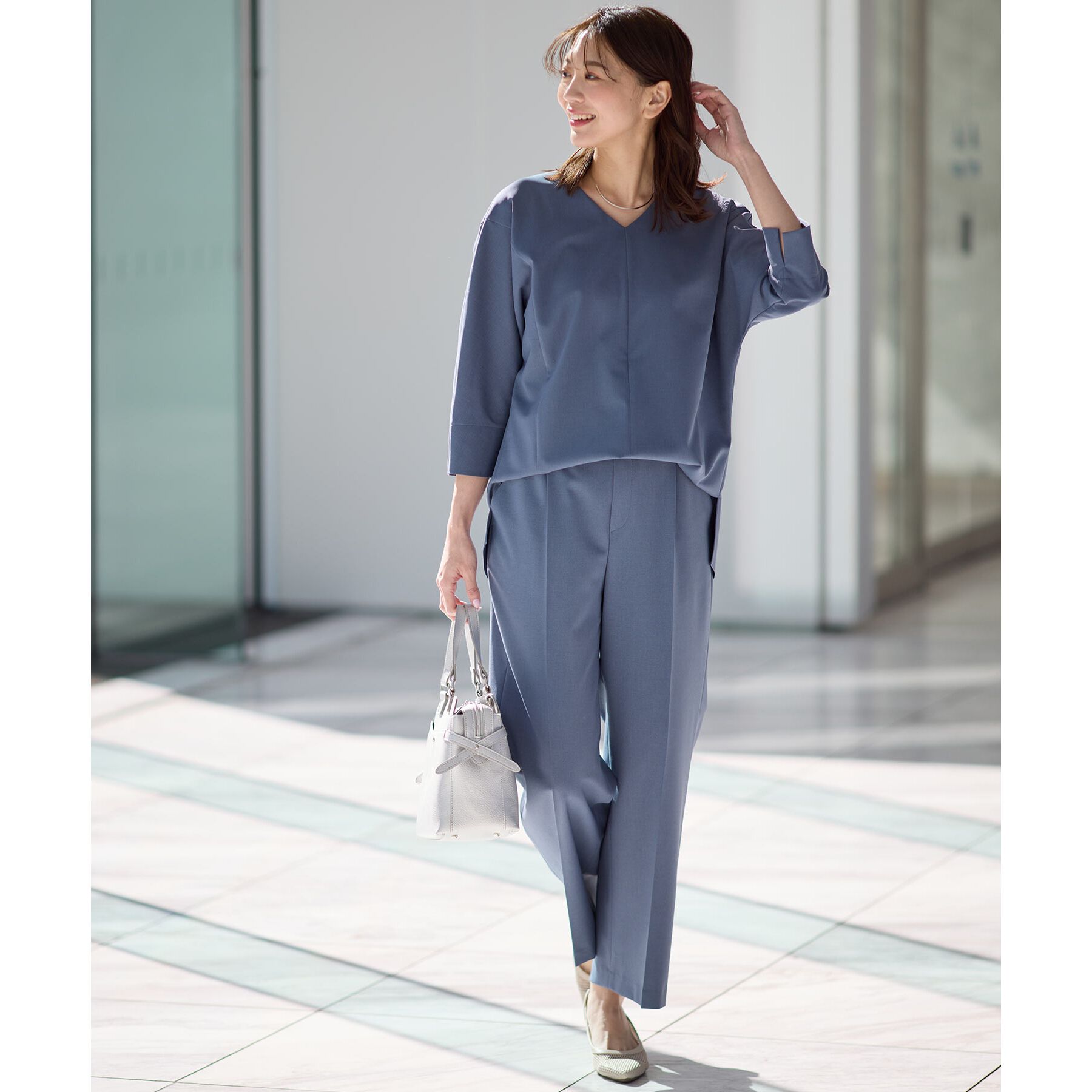 Reflect「【マシンウォッシュ可／セットアップ可能】ストレートシルエットパンツ」|その他|