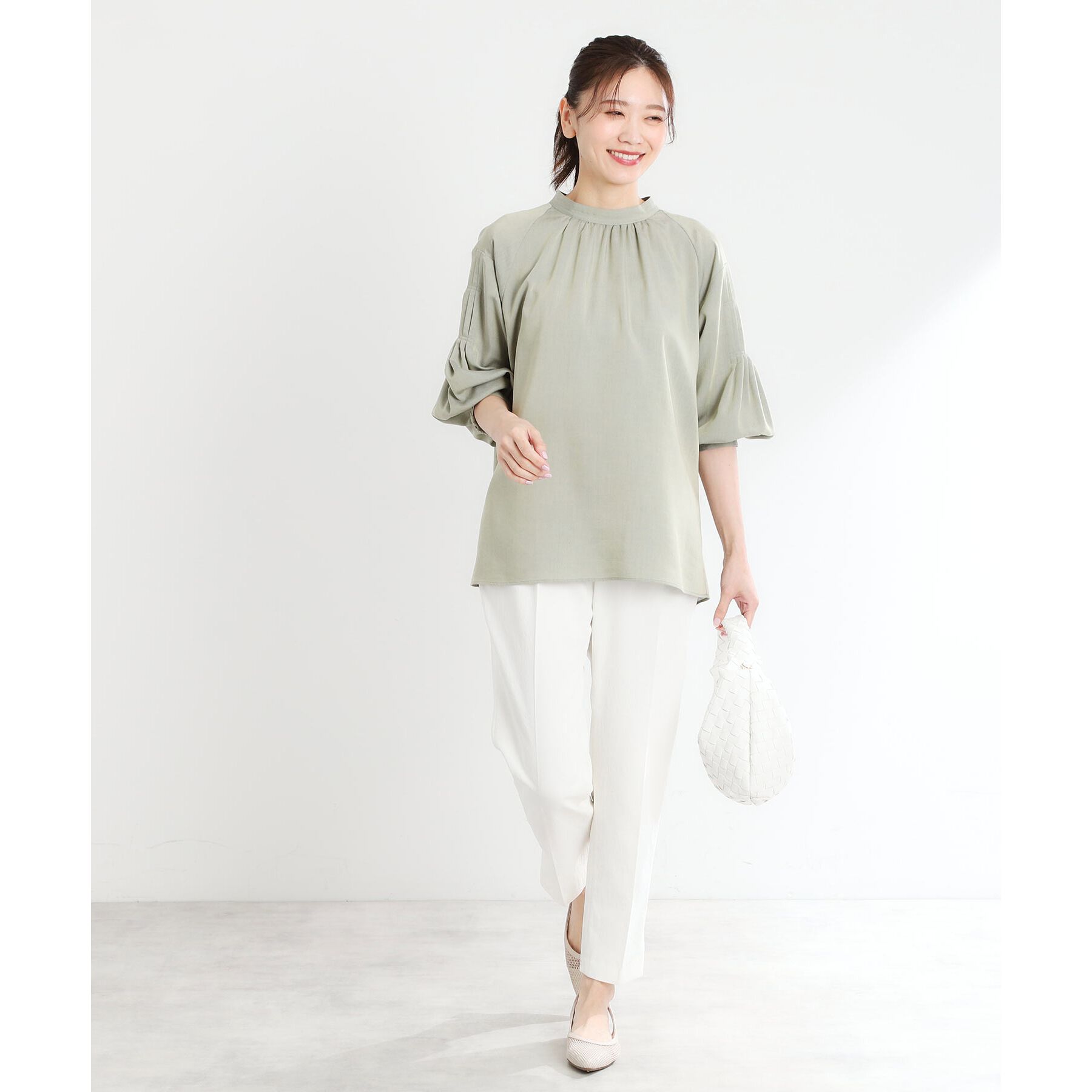 Reflect「【洗える】オフボディシャツブラウス」|シャツ・ブラウス|