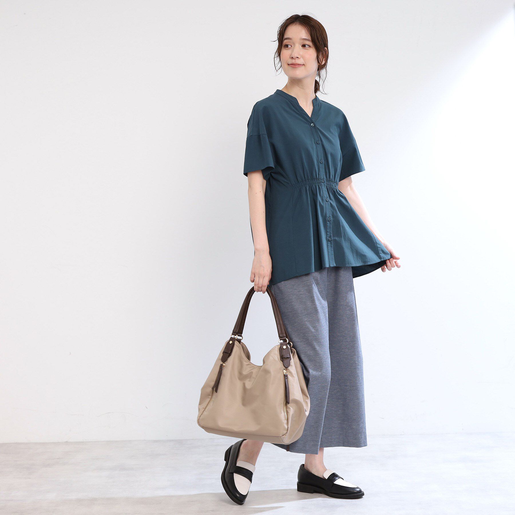 Reflect「【E‐QUALITY／手洗い可】ワイドクロップドパンツ」|その他|