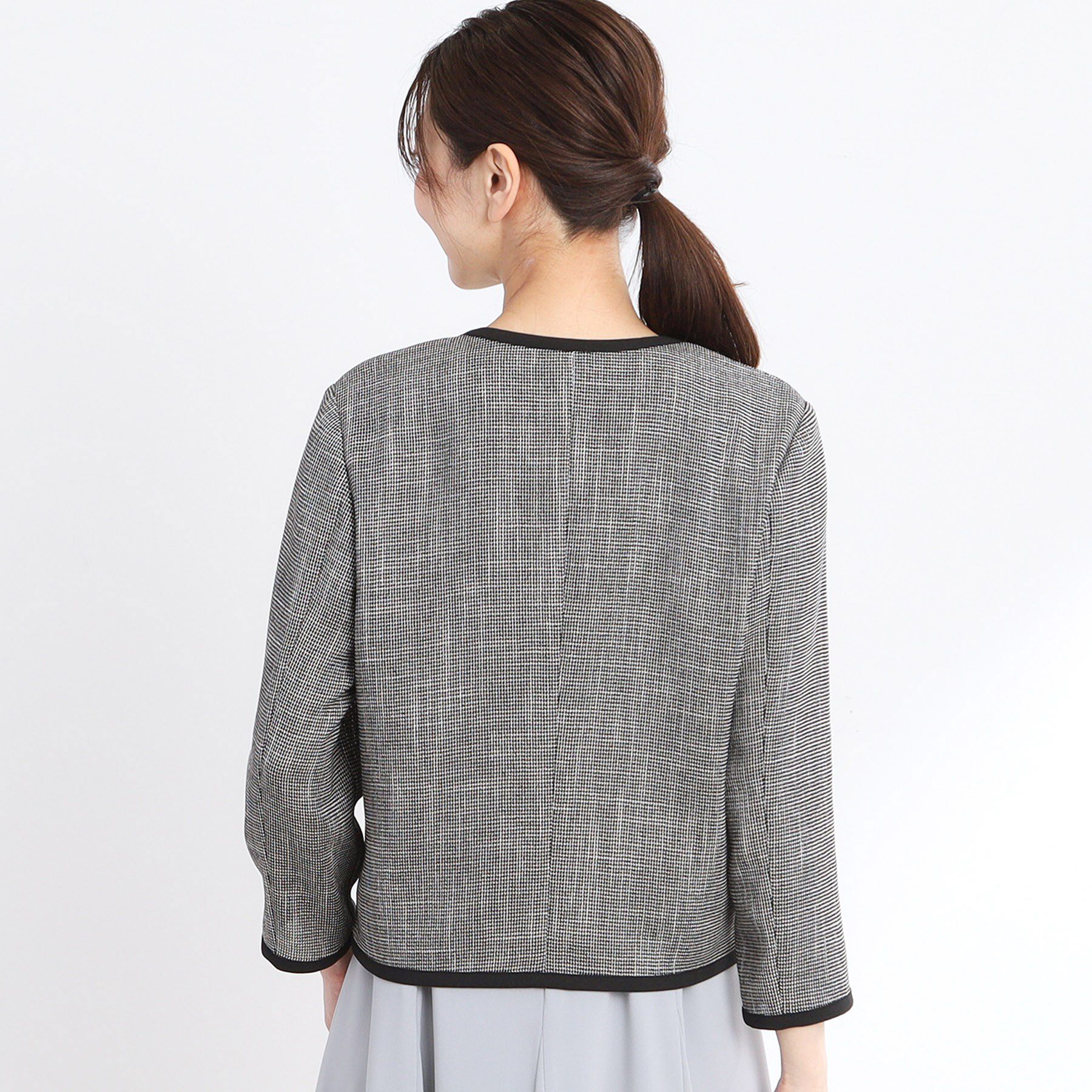 Reflect「【夏SALE／R‐QUALITY／手洗い可】パイピングジャケット」|ノーカラージャケット|