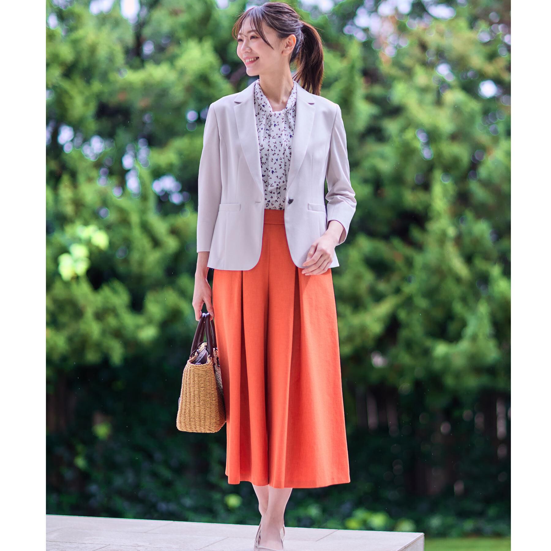 Reflect「【洗える】タックスカート風ワイドパンツ」|その他|