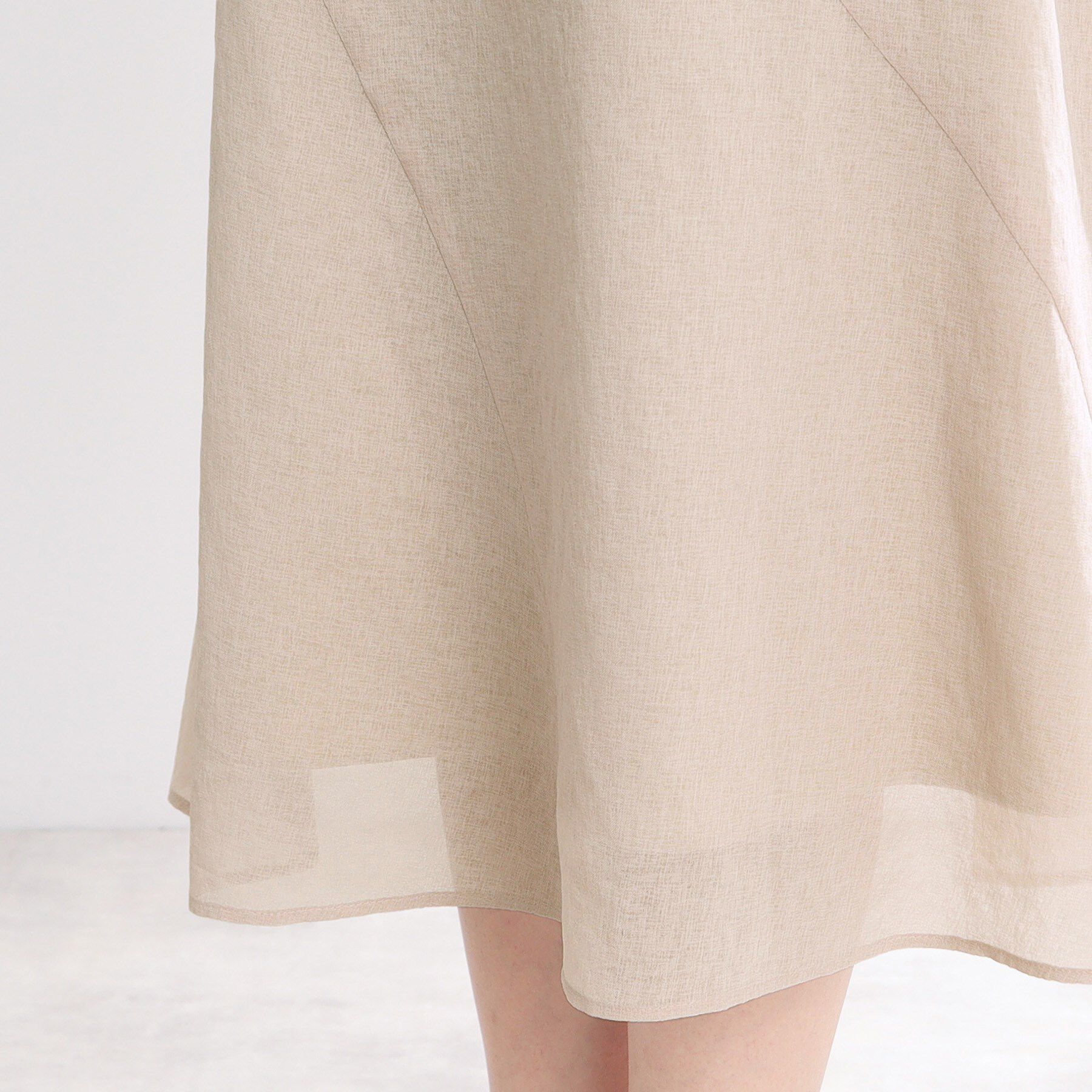 Reflect「【手洗い可】シアーガーゼフレアスカート」|スカート|