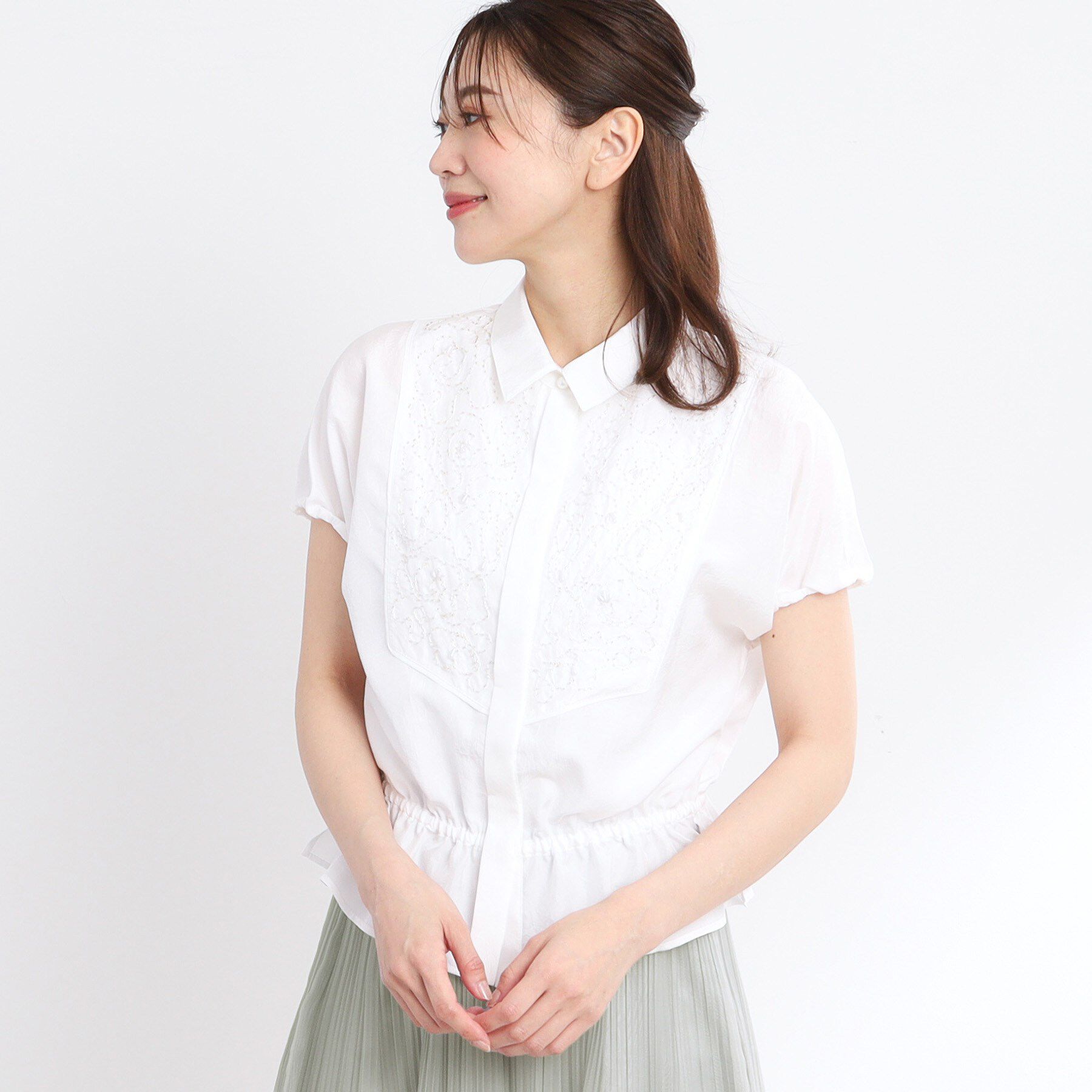 Reflect「【夏SALE／R‐QUALITY】ビーズ刺繍ブラウス」|シャツ・ブラウス|