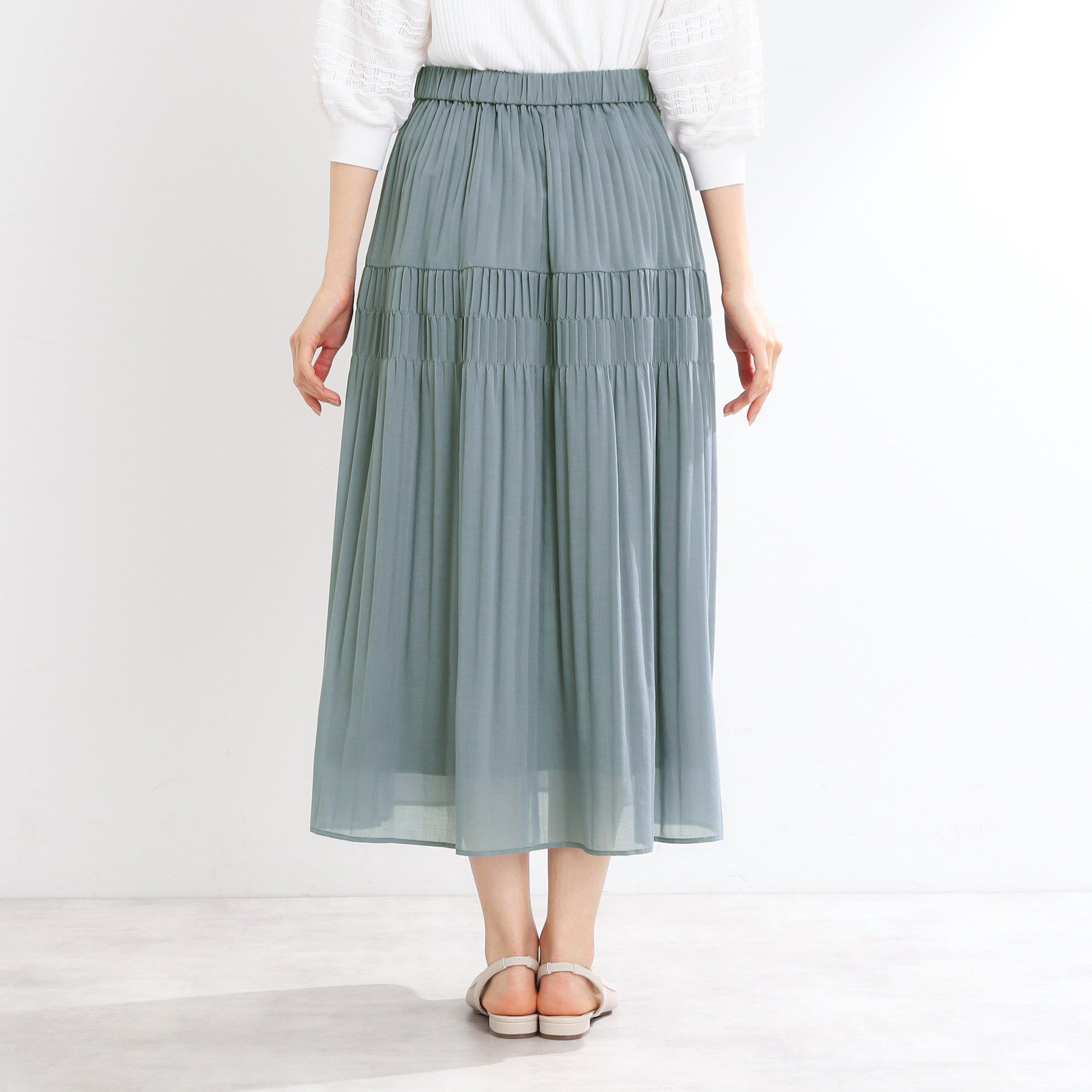 Reflect「【マシンウォッシュ可】プリーツティアードスカート」|スカート|