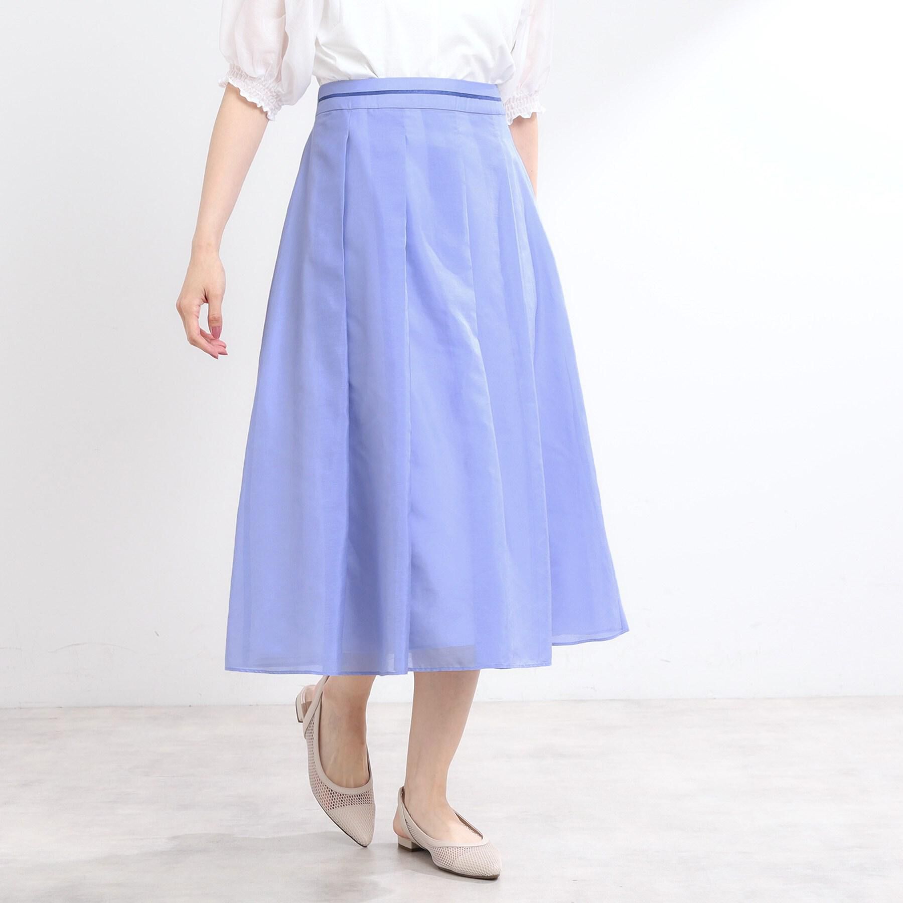 Reflect「【マシンウォッシュ可／セットアップ可】シアーボックスタックプリーツスカート」|スカート|