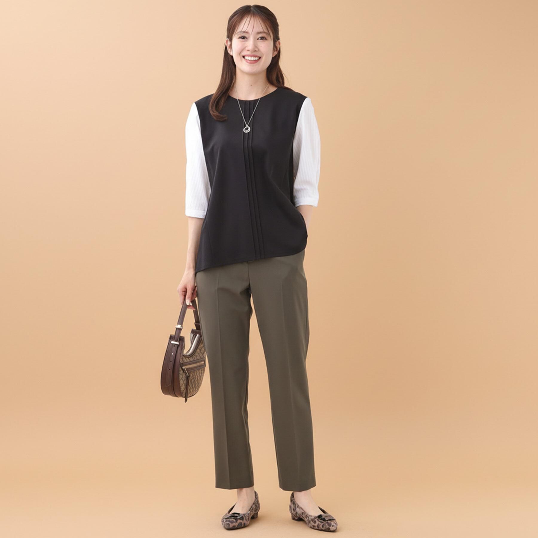 Reflect「【アウターを着てもすっきり／体型カバー／腰周りが気にならない】長め丈プルオーバージャージ」|Tシャツ・カットソー|