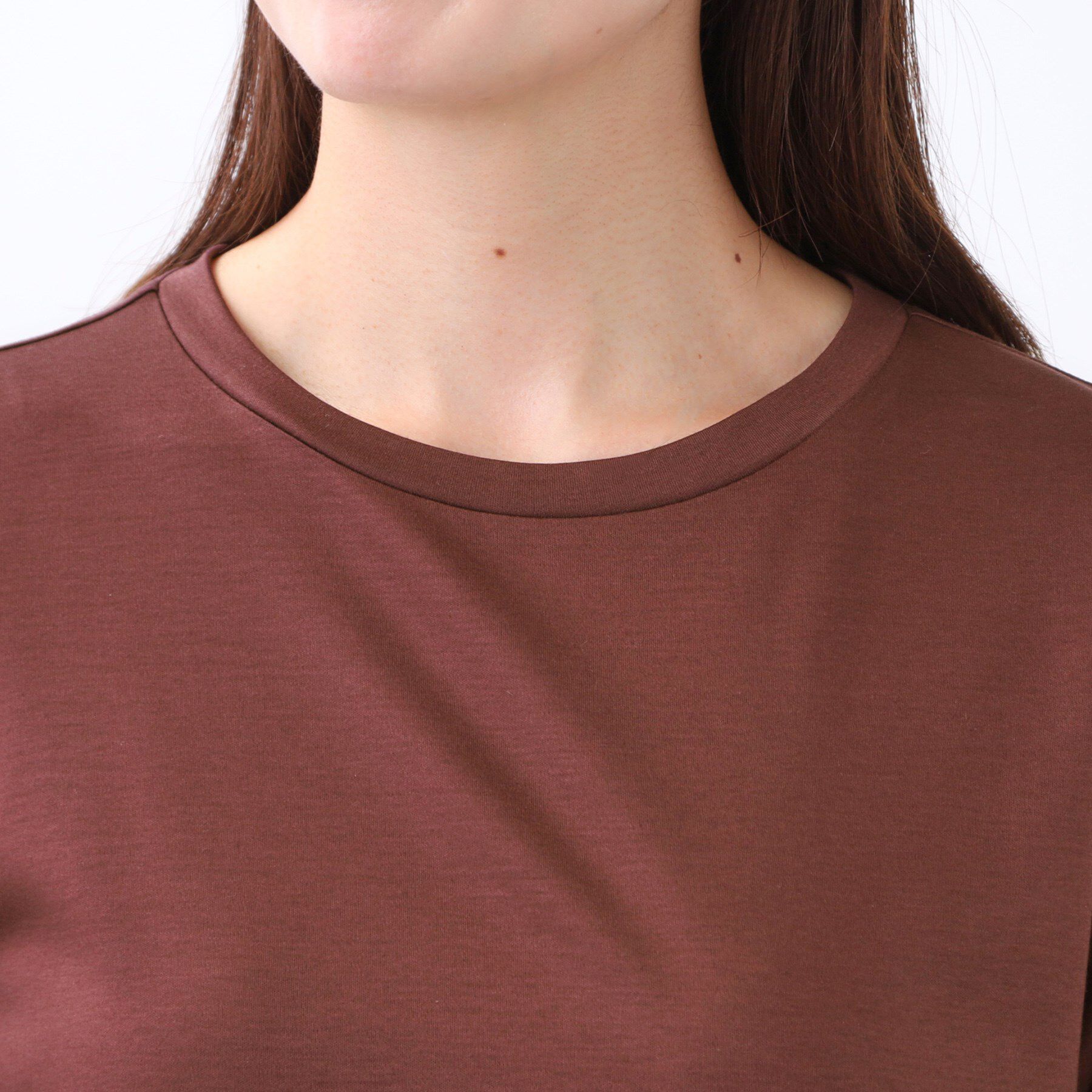 Reflect「【アウターを着てもすっきり／手洗い可／インナーにおすすめ◎】六分袖プルオーバージャージ」|Tシャツ・カットソー|